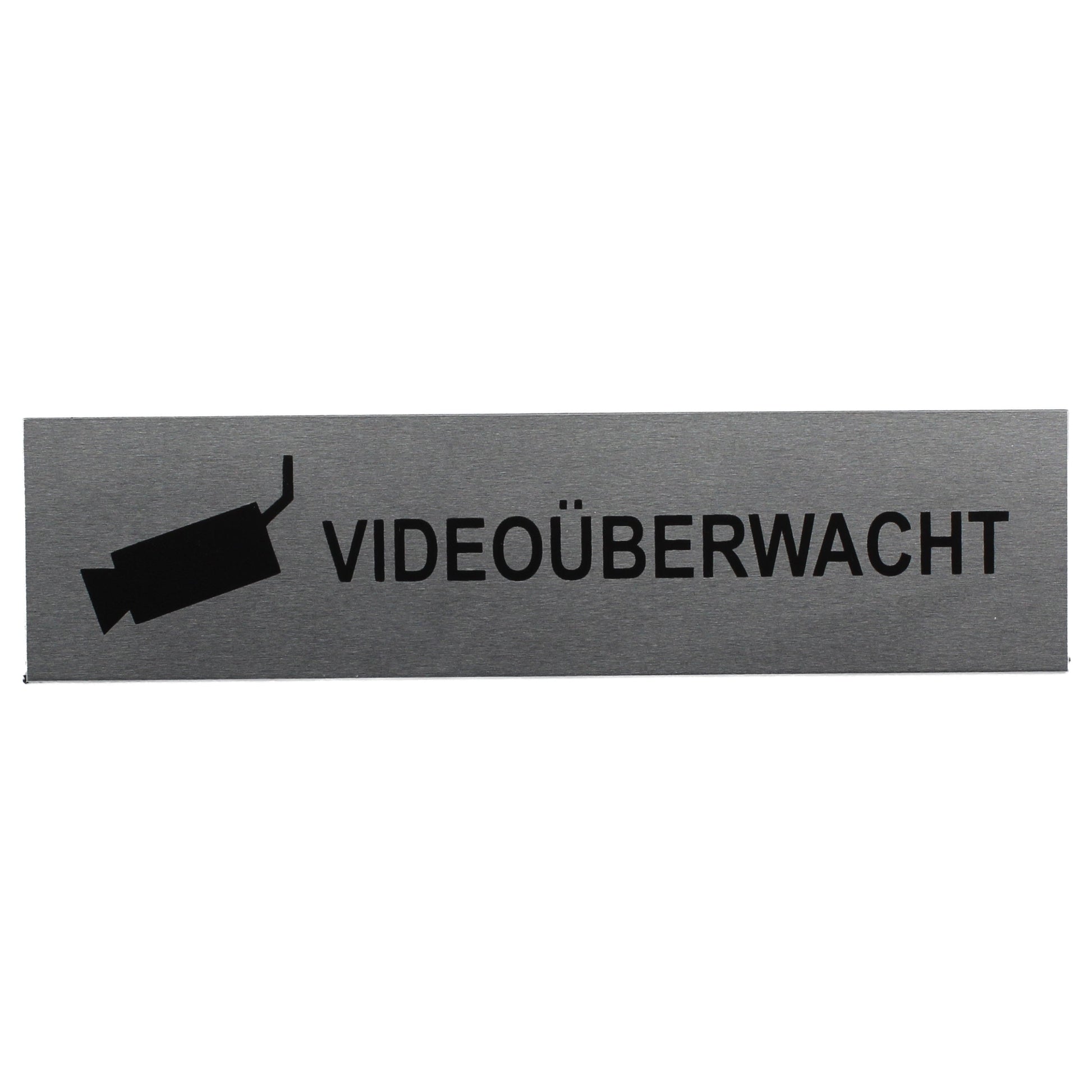 ALU-SCHILD "VIDEOÜBERWACHT" Alu-Schilder Hinweise SEILFLECHTER Tauwerk GmbH 