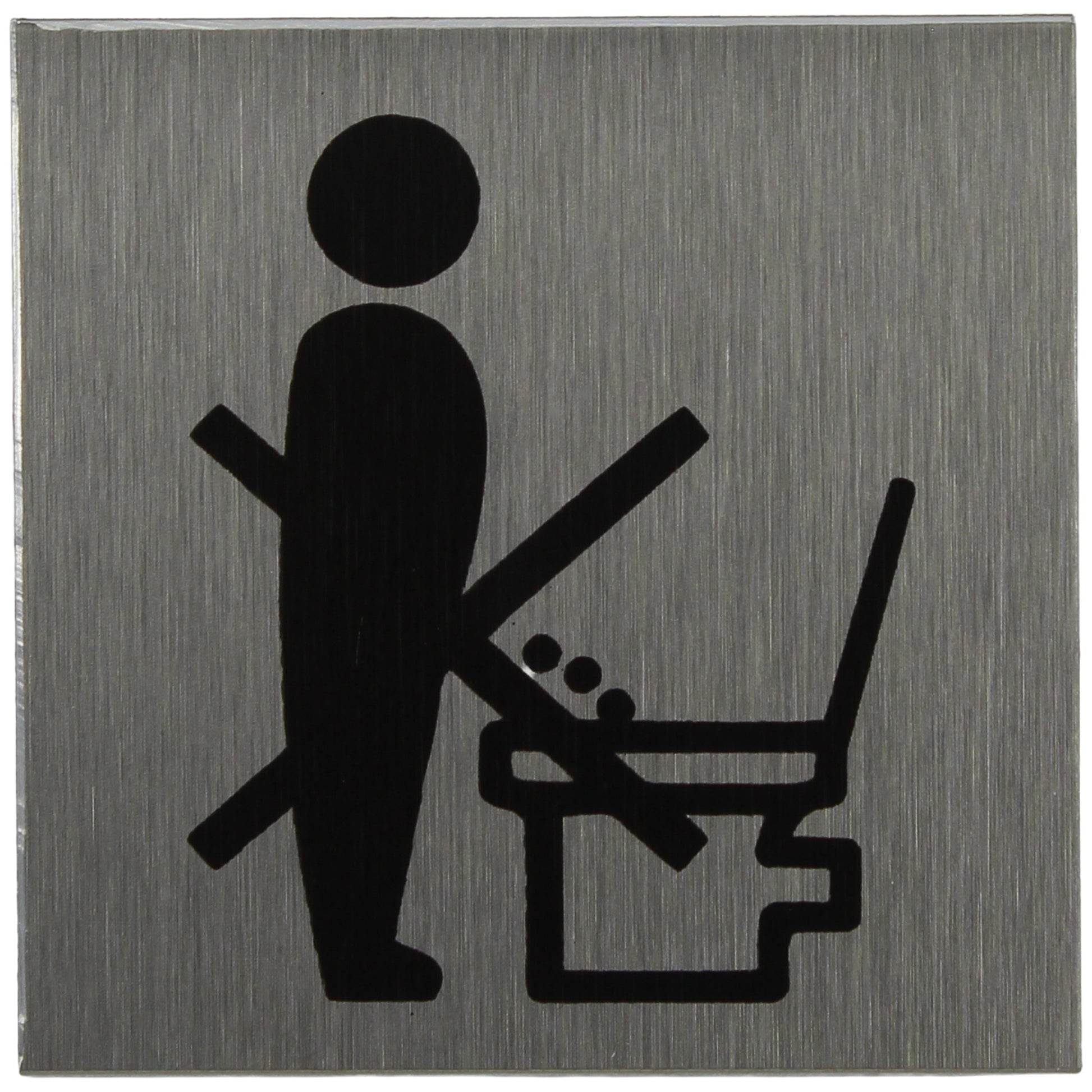 ALU-SCHILD "WC HINWEIS" Alu-Schilder Hinweise SEILFLECHTER Tauwerk GmbH 