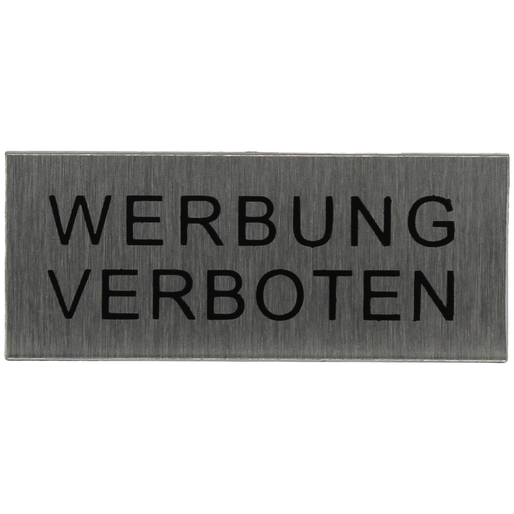 ALU-SCHILD "WERBUNG VERBOTEN" Alu-Schilder Hinweise SEILFLECHTER Tauwerk GmbH 
