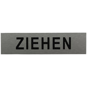 ALU-SCHILD "ZIEHEN" Alu-Schilder Hinweise SEILFLECHTER Tauwerk GmbH 