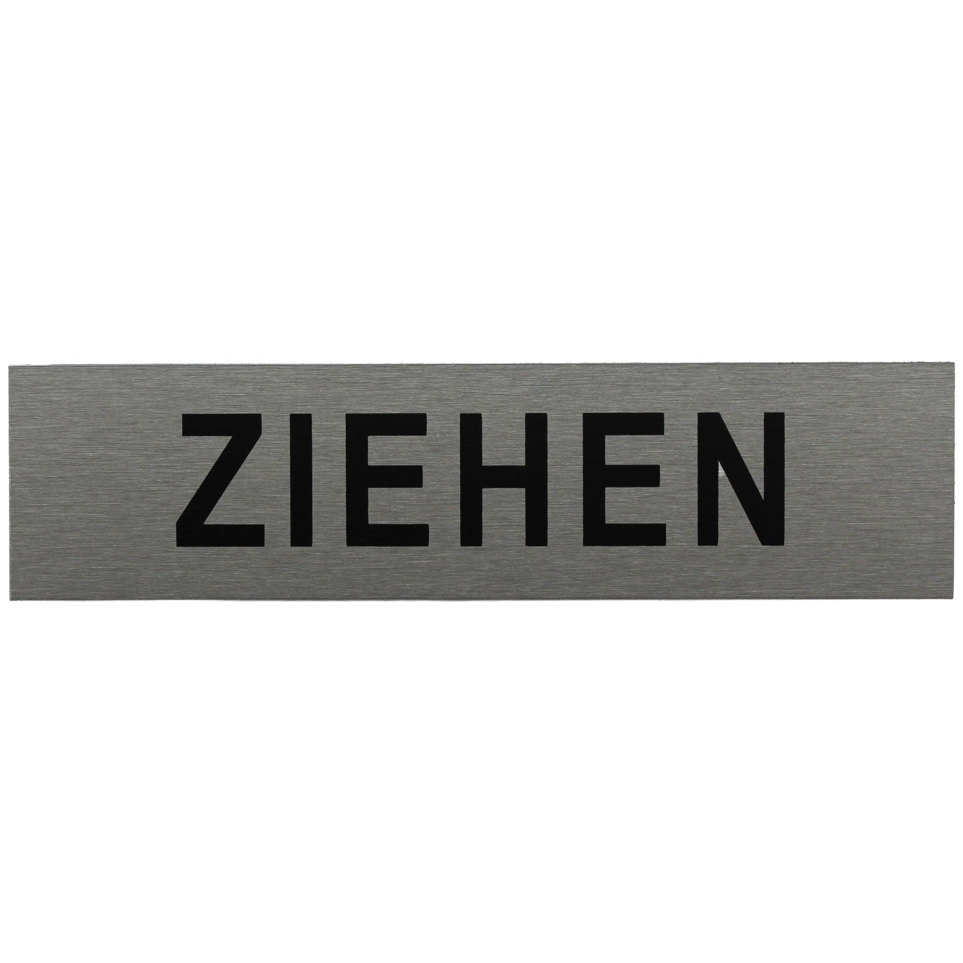 ALU-SCHILD "ZIEHEN" Alu-Schilder Hinweise SEILFLECHTER Tauwerk GmbH 