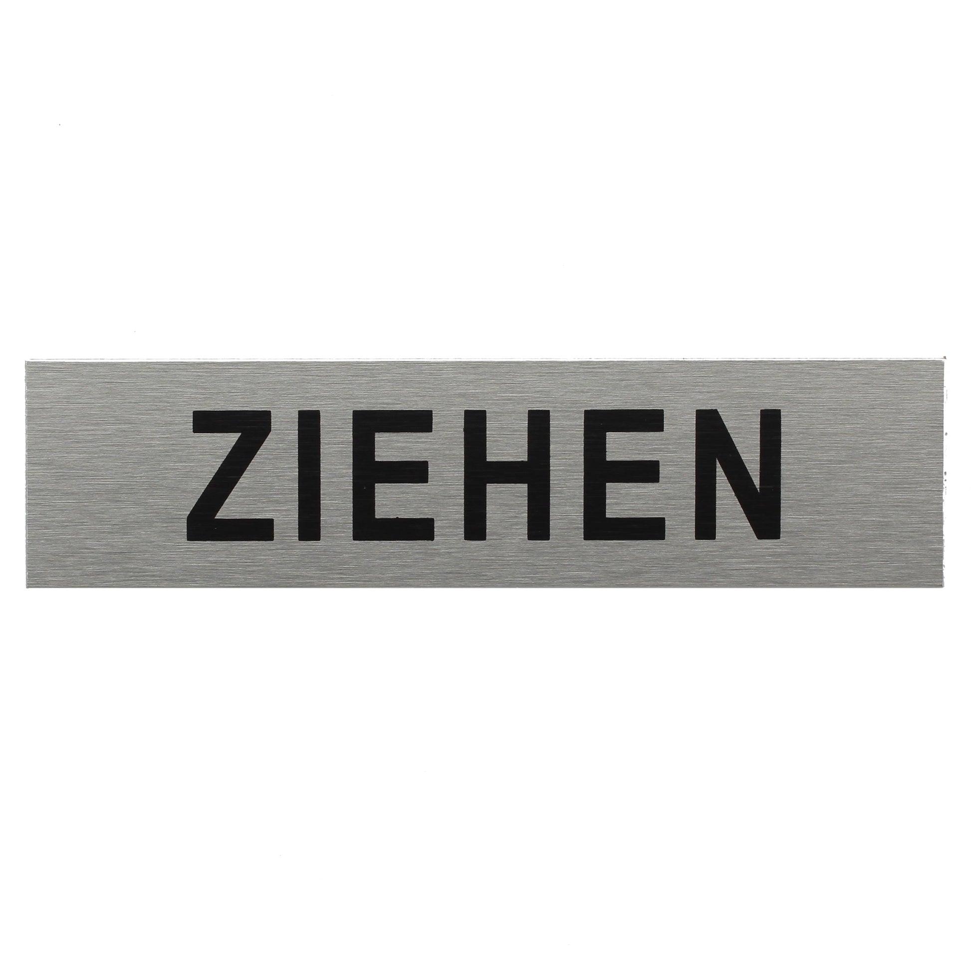 ALU-SCHILD "ZIEHEN" Alu-Schilder Hinweise SEILFLECHTER Tauwerk GmbH 