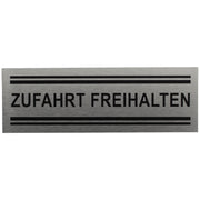 ALU-SCHILD "ZUFAHRT FREIHALTEN" Alu-Schilder Hinweise SEILFLECHTER Tauwerk GmbH 