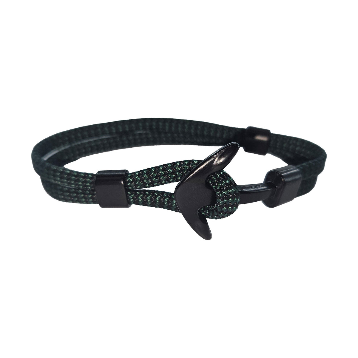 Armband Anker | Tau Armbänder SEILFLECHTER Schwarz-Grün 