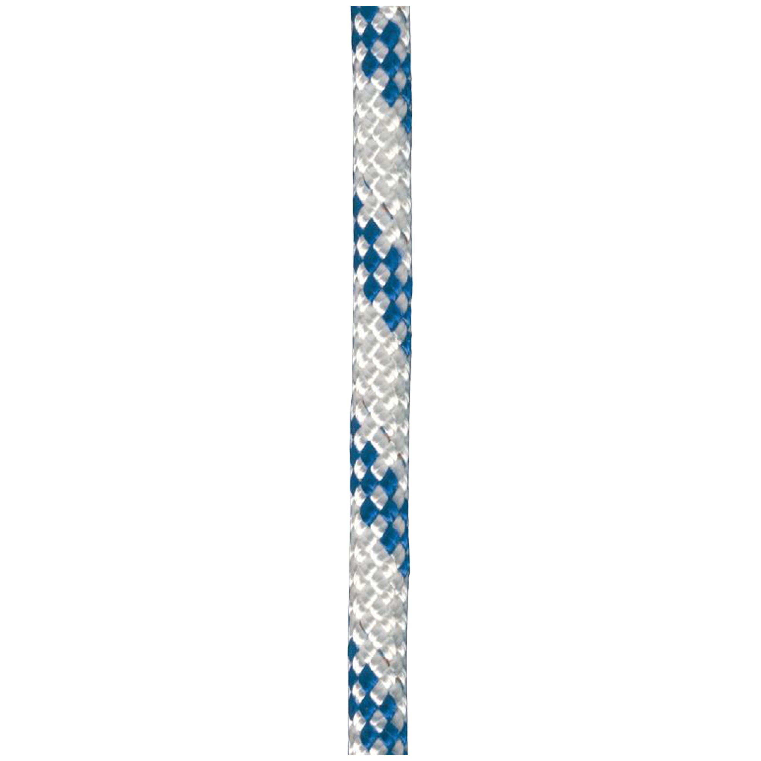 ATLANTIK® WINSCHENSCHOT COMPAKT 5 MM, WEIß MIT BLAUEN TUPFEN, METERWARE, Atlantik Winschenschoten SEILFLECHTER Tauwerk GmbH 