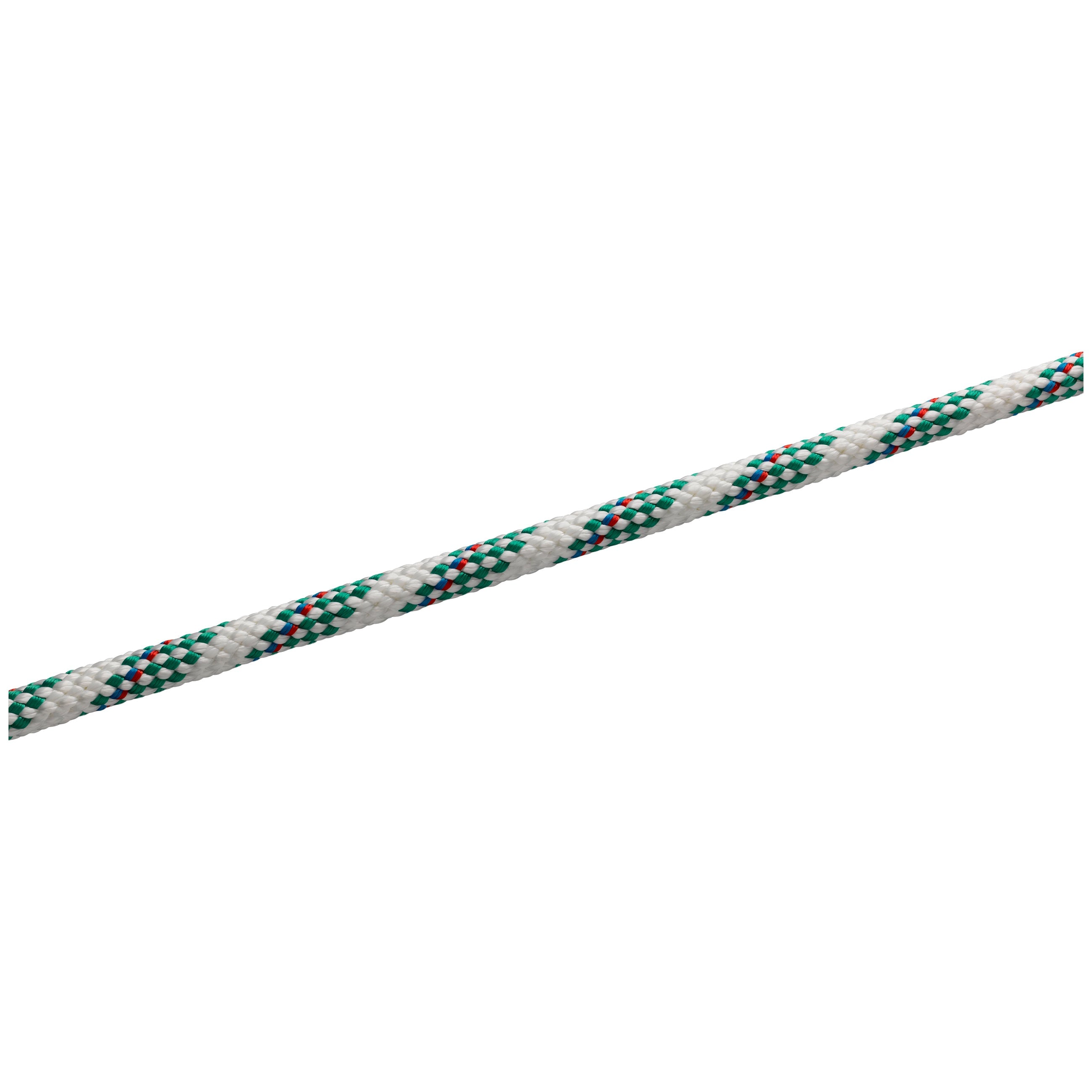 ATLANTIK® WINSCHENSCHOT "PLUS" 8 MM, WEIß TUPFEN GRÜNEN, METERWARE, Atlantik Winschenschoten SEILFLECHTER Tauwerk GmbH 