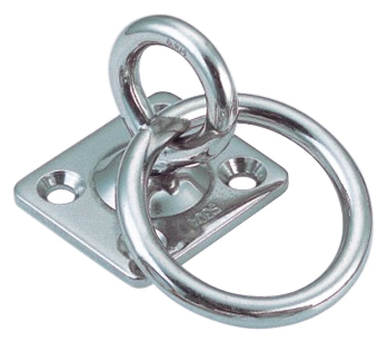 Augplatte mit Wirbel und Ring Zubehör Seilflechter 