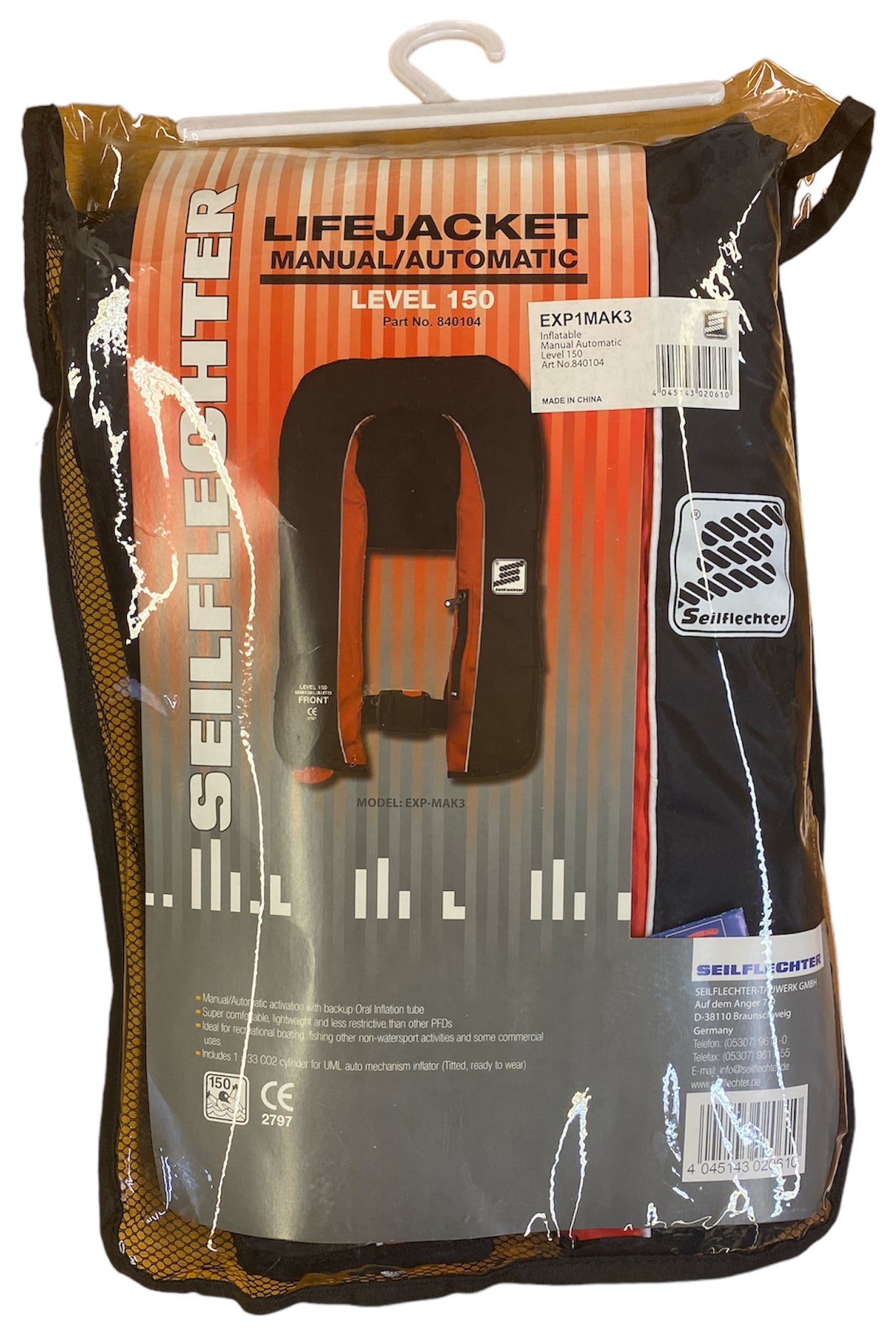 Automatik Rettungsweste Taifun® 150 N Automatik Rettungswesten Seilflechter 