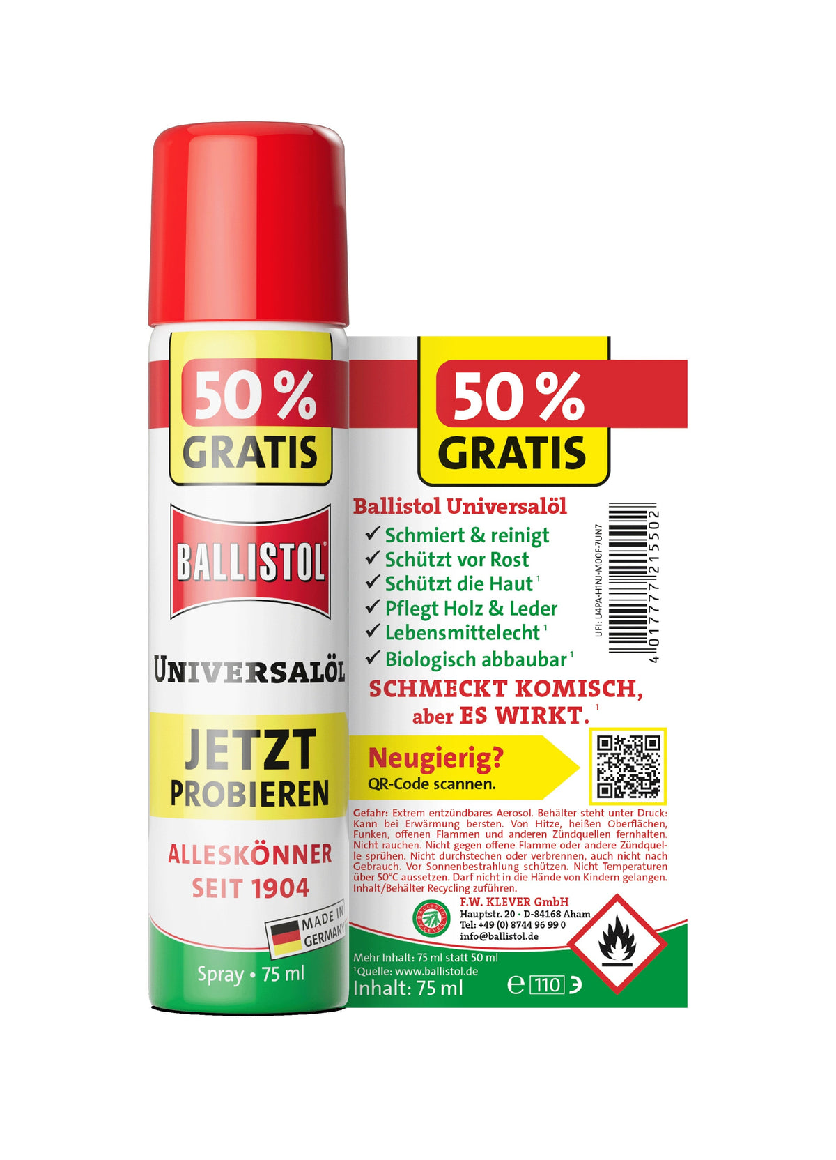 Ballistol Universalöl 75 ml | Spray Öle und Schmiermittel Ballistol 
