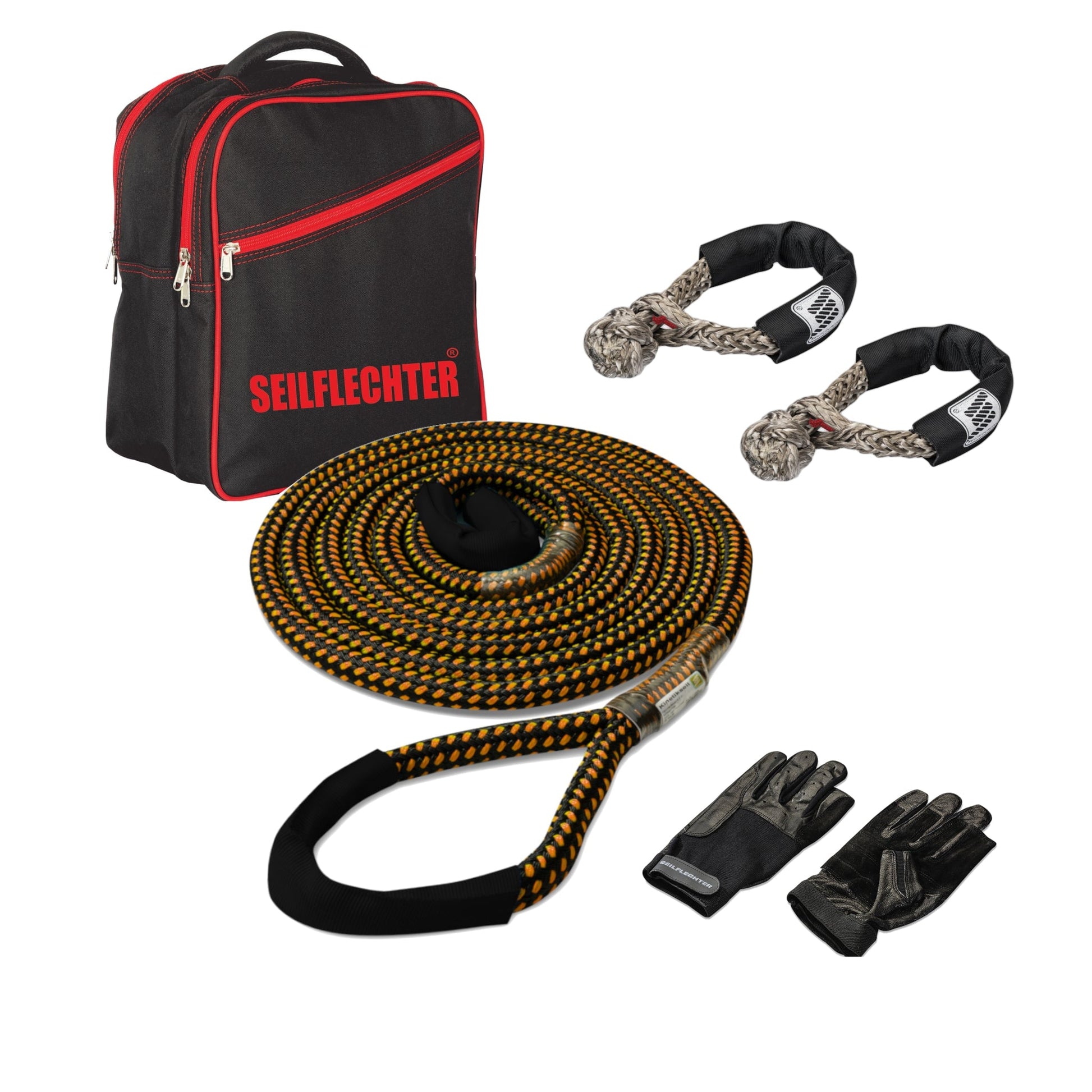 Bergeset für Fahrzeuge ohne Winde bis 9 t Bergesets Seilflechter 