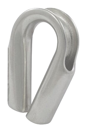 Edelstahl-Rohrkausche A4-AISI 316 Kauschen Seilflechter 6mm 