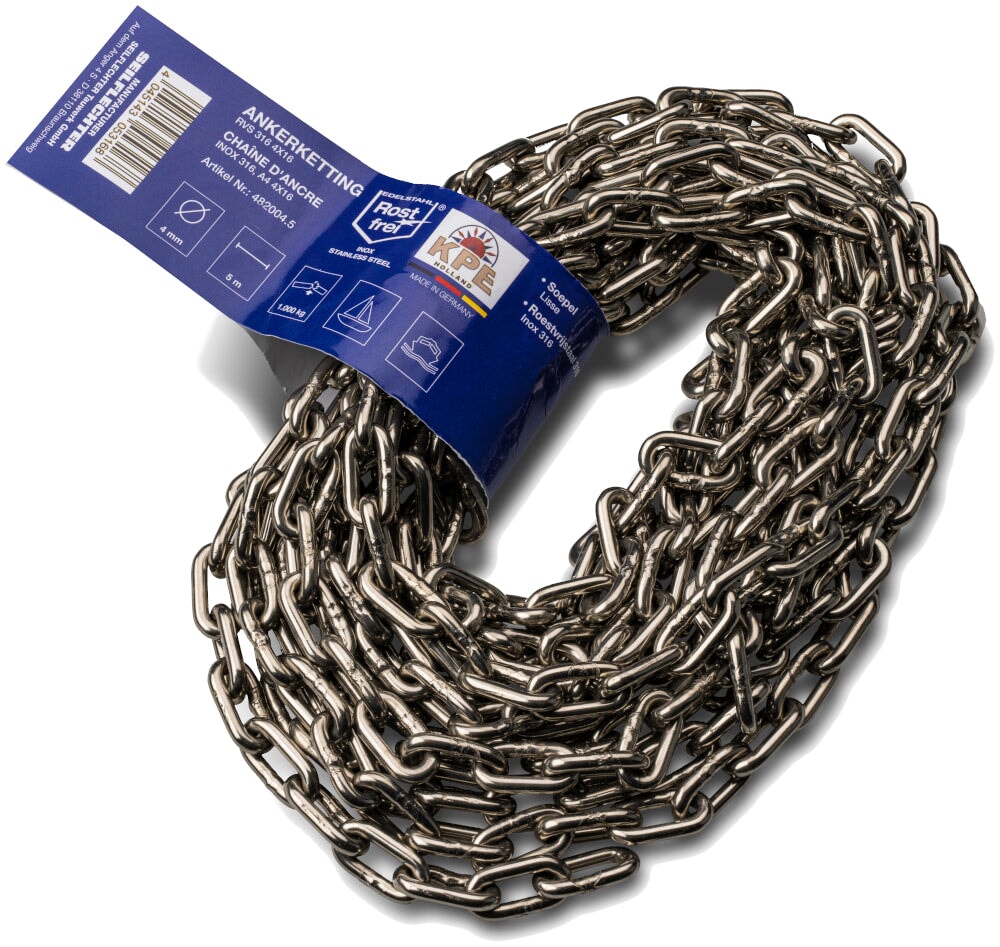 Edelstahlkette 4 mm Ketten Seilflechter 