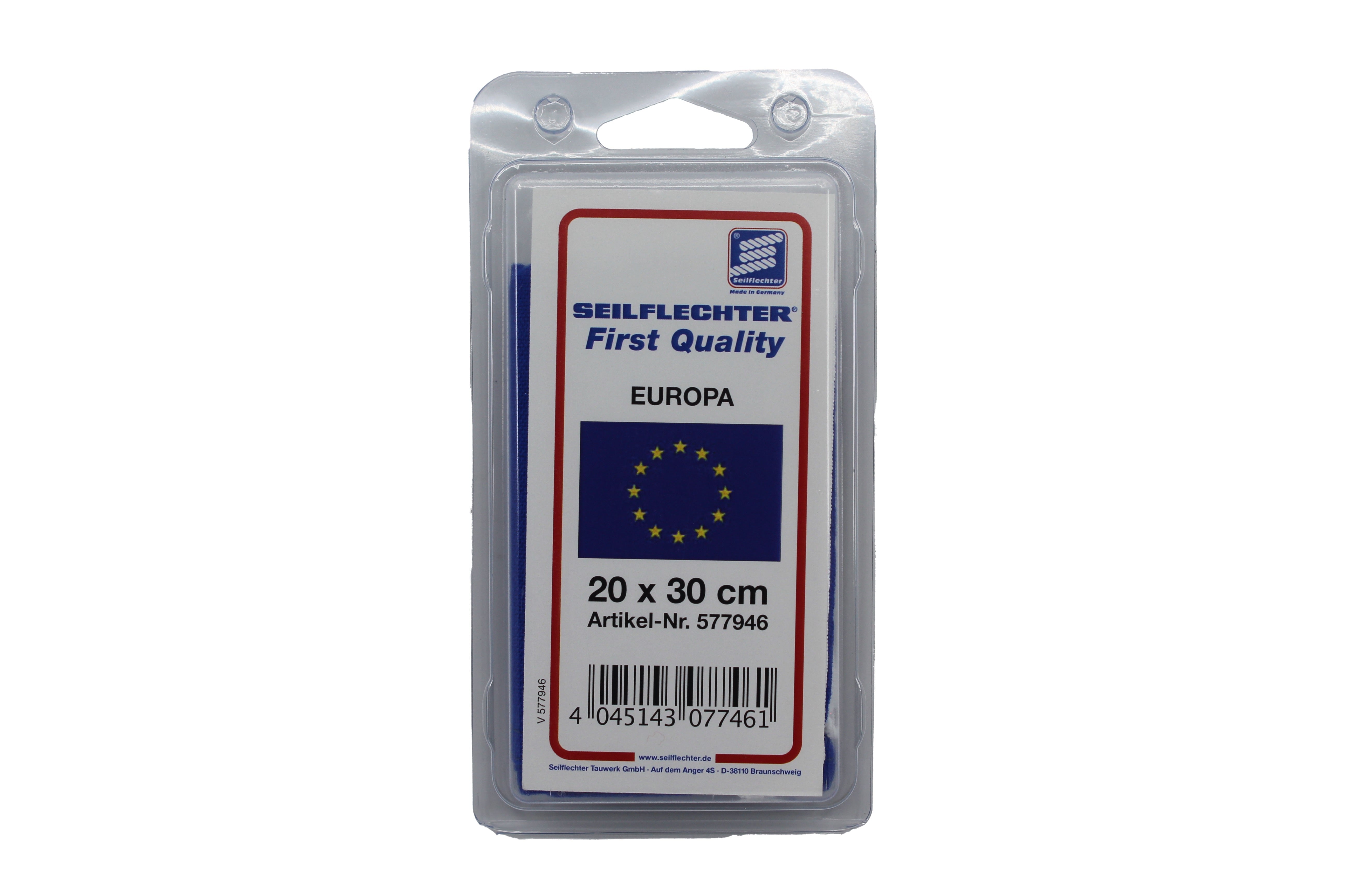 FLAGGE EUROPA 20 x 30 cm Flaggen SEILFLECHTER Tauwerk GmbH 