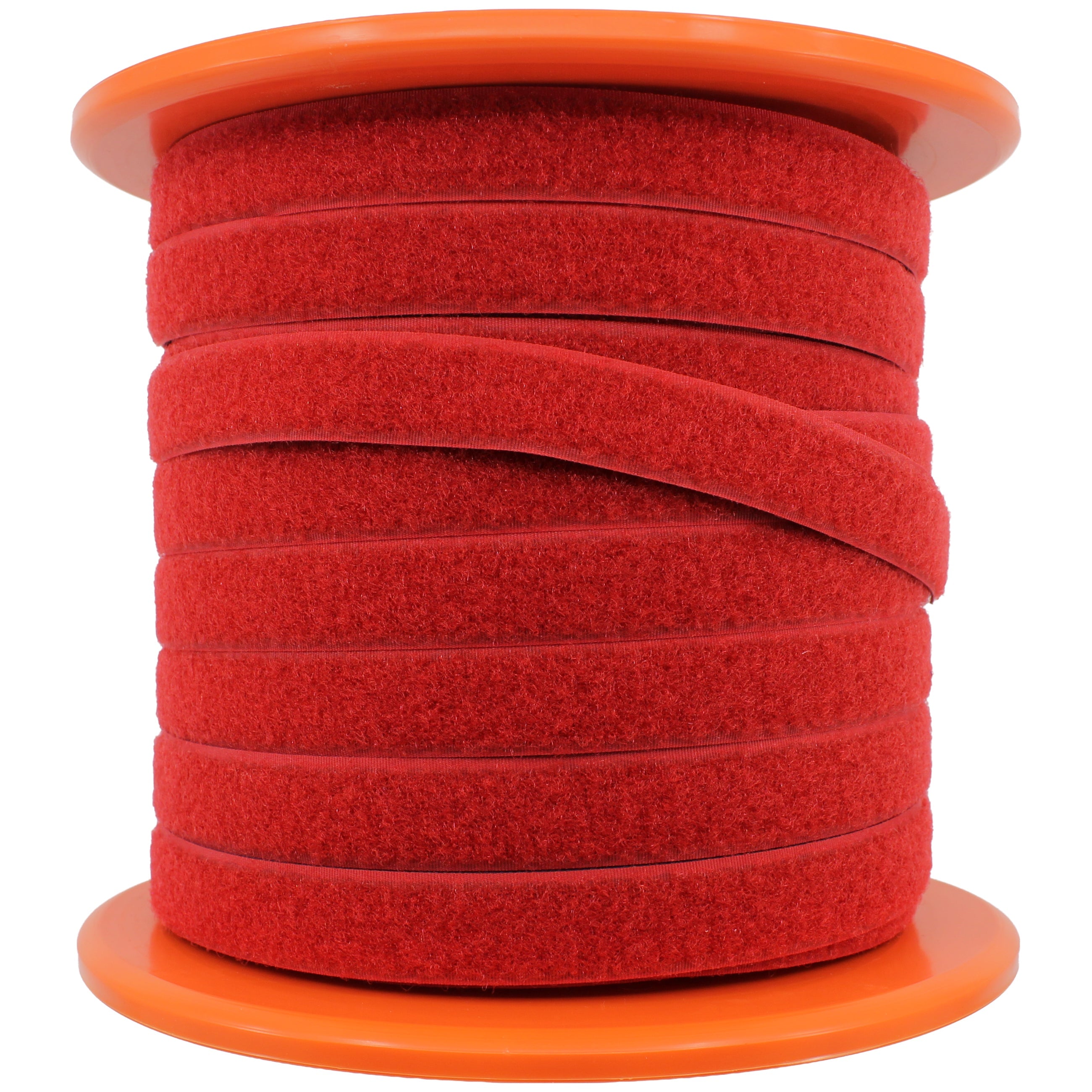 HAKEN-FLAUSCHBAND 20 MM BREIT, EINTEILIG, 50 METER AUF ROLLE, ROT/ BLAU, METERWARE, Haken-Flauschbänder SEILFLECHTER Tauwerk GmbH 