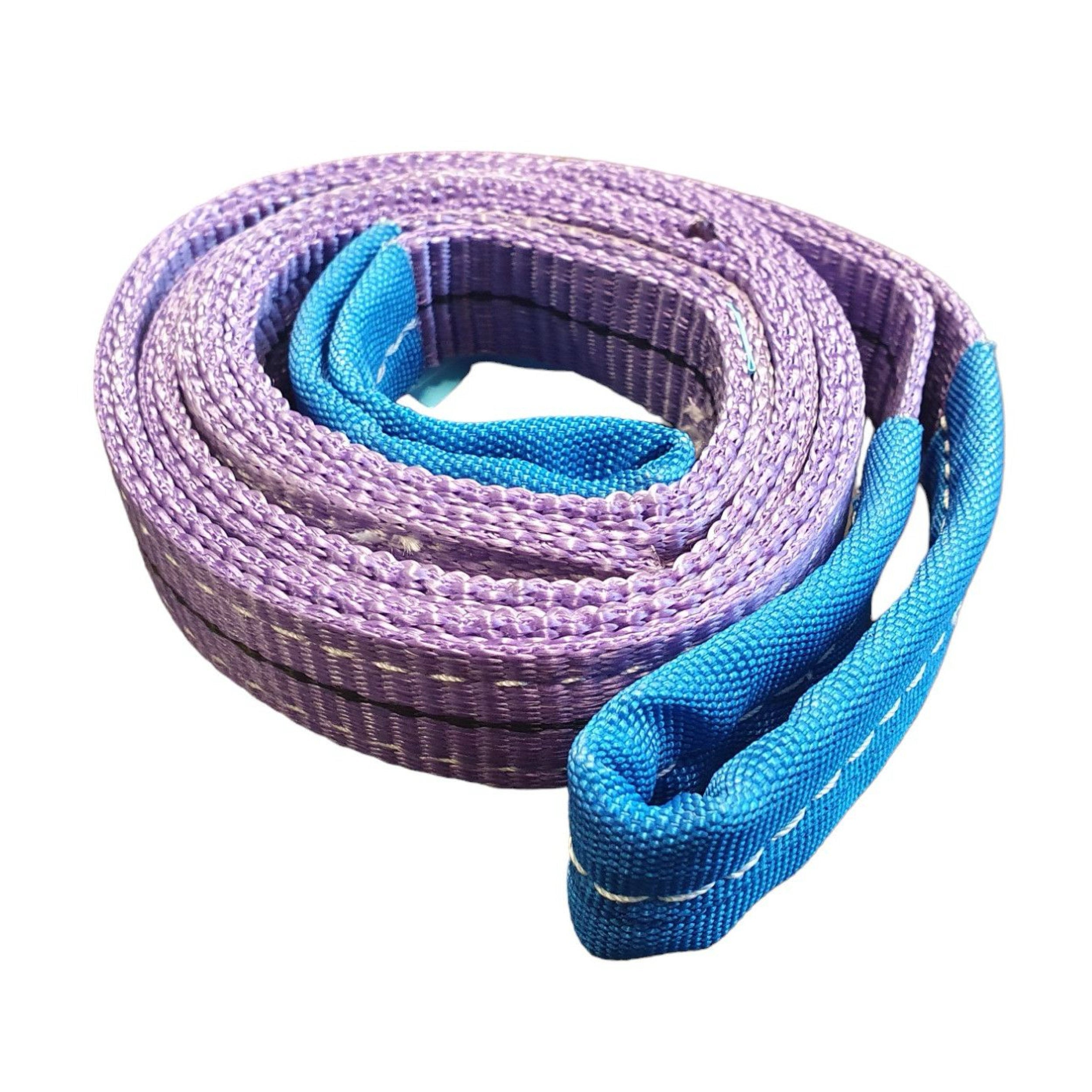 Hebeband 1 Tonne mit verstärkten Schlaufen Hebebänder Seilflechter 