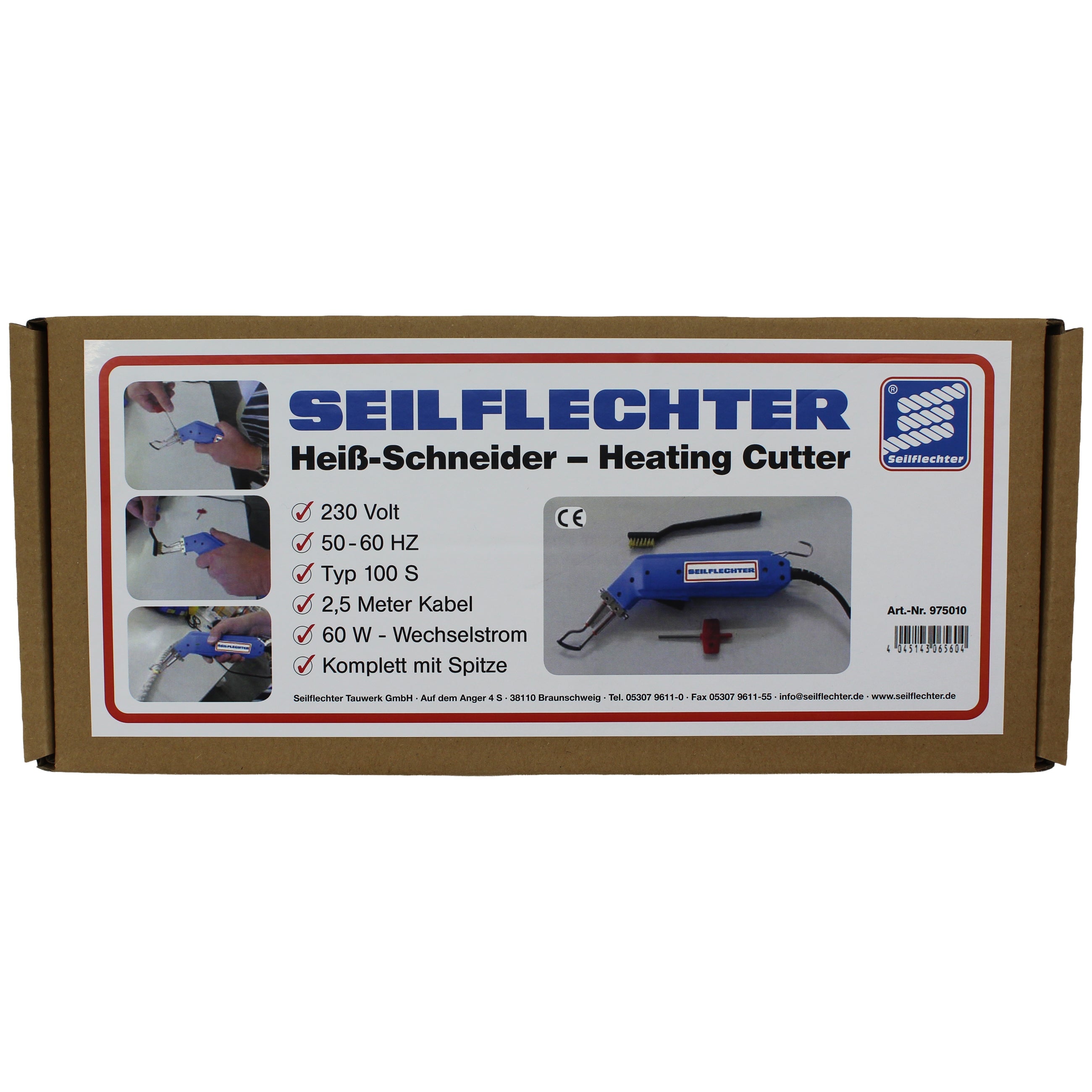 Kabelgebundener Heißschneider Seilflechter Tauwerk GmbH 