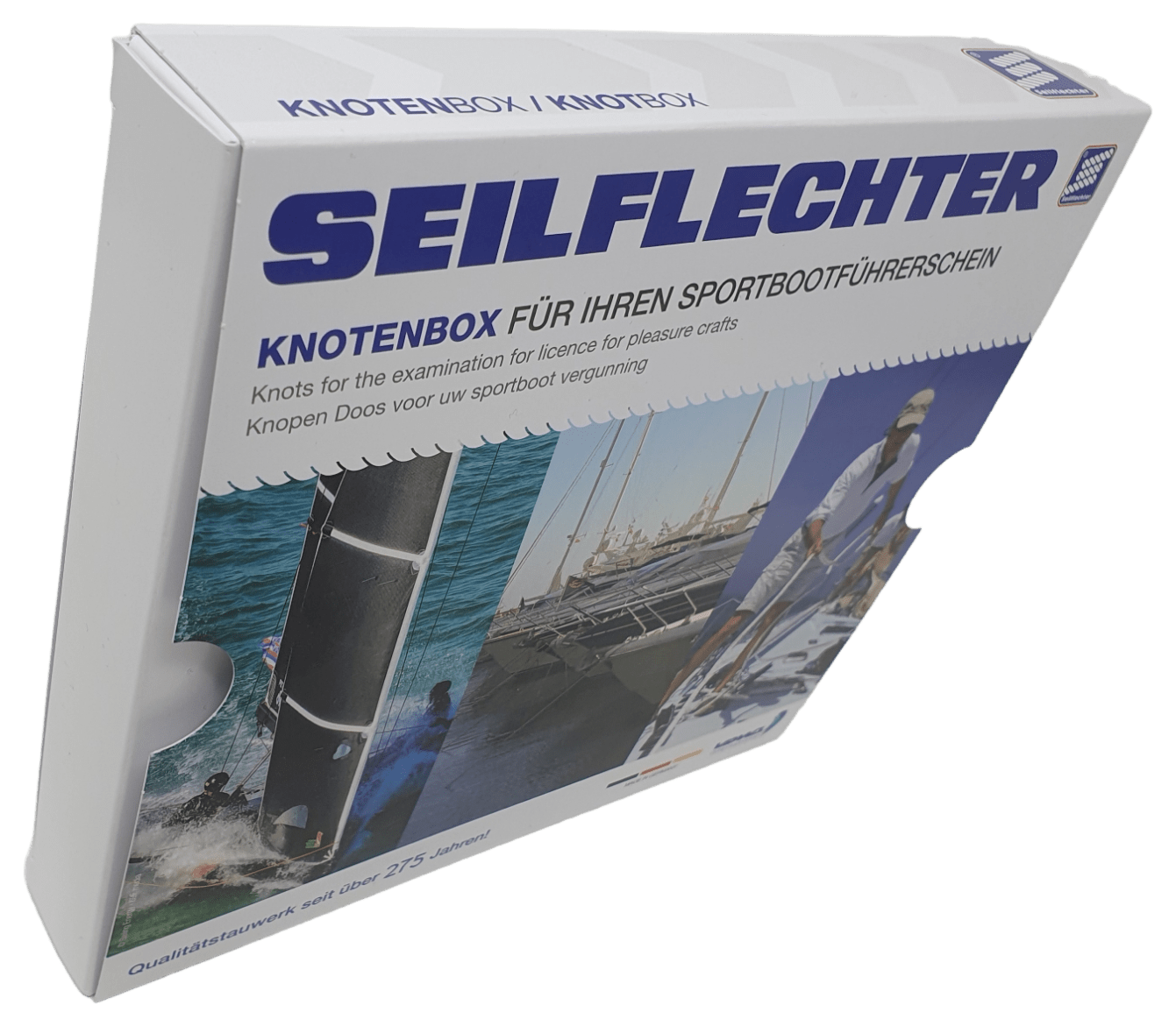 Knotenbox für den Sportbootführerschein Zubehör Seilflechter 