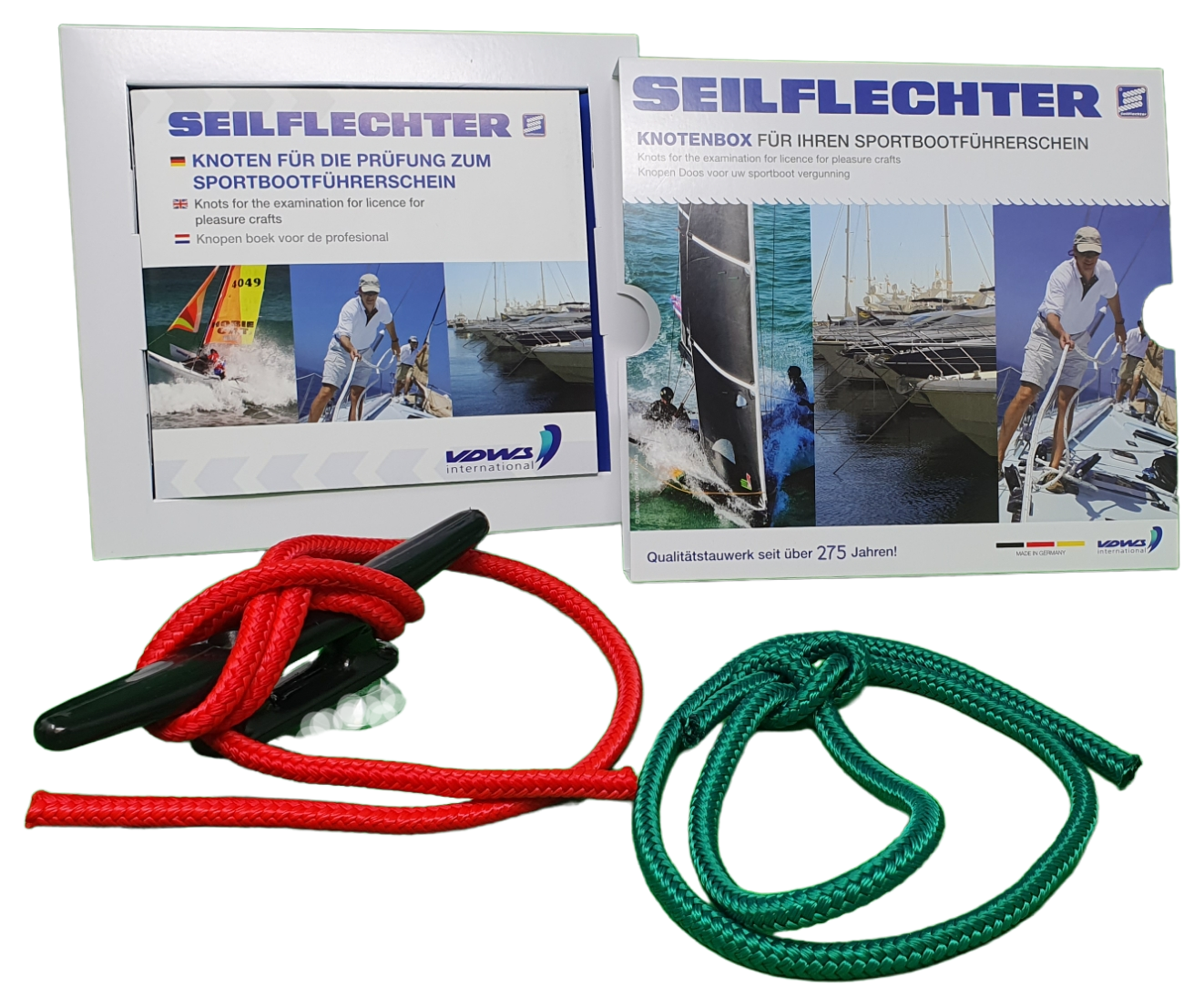 Knotenbox für den Sportbootführerschein Zubehör Seilflechter 