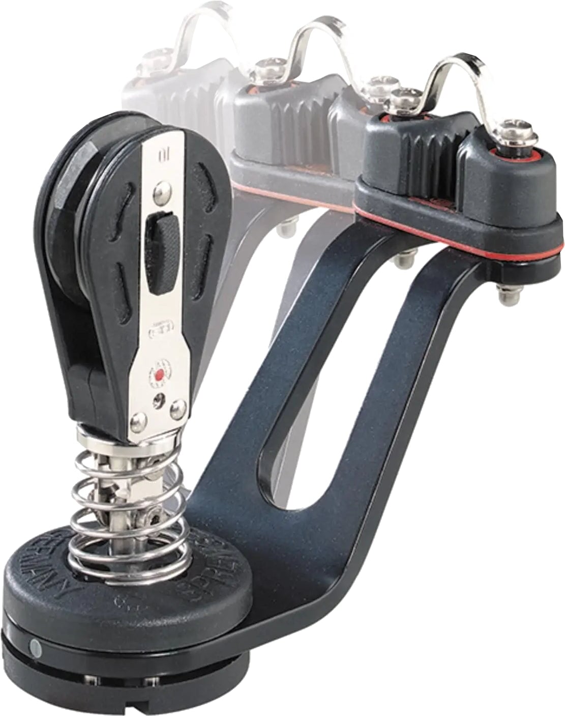 Kugellagerbasis mit montiertem Ratschblock Blöcke Seilflechter 