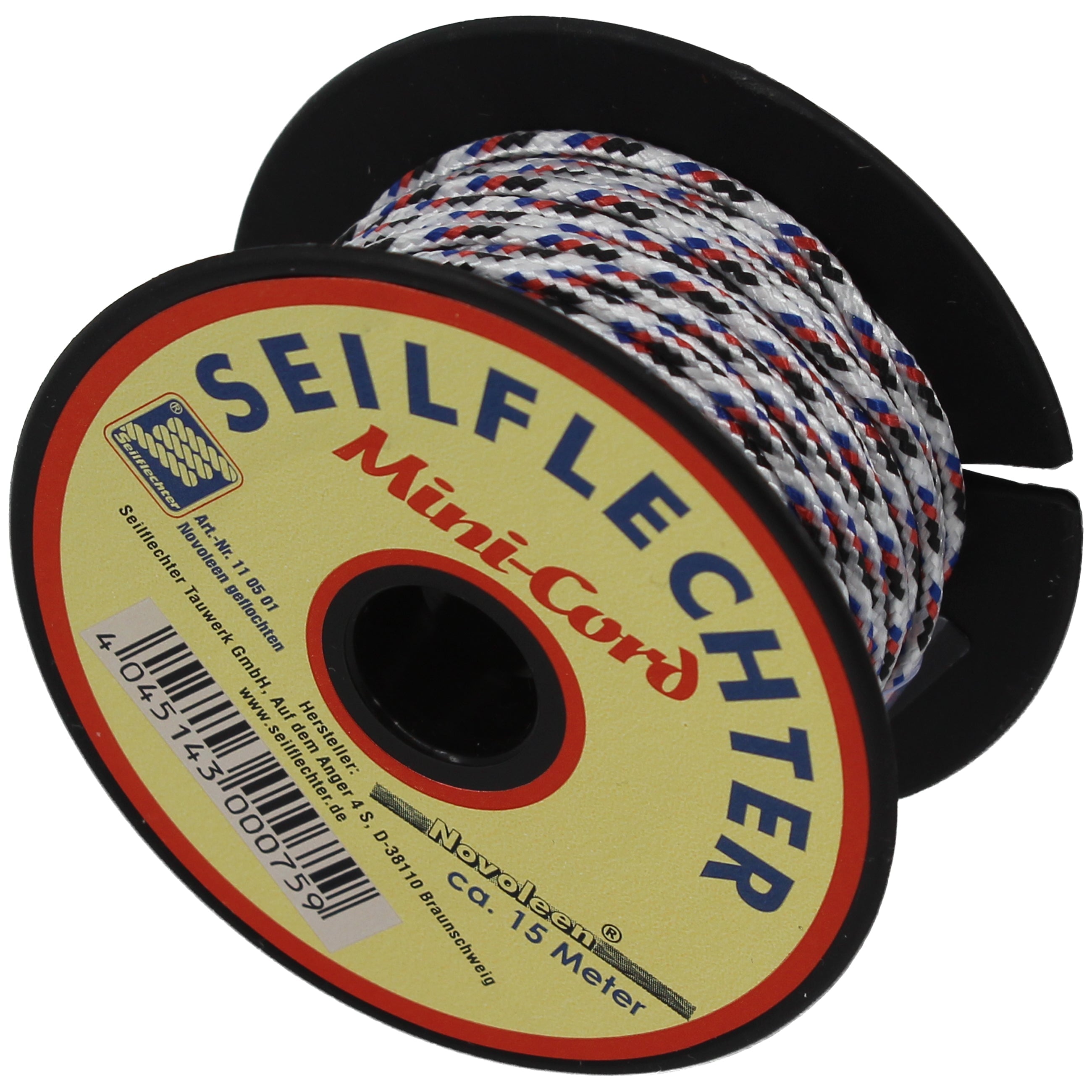 MINICORD-GEFL. NOVOLEEN® SCHNUR 1,5 MM, 15 M Novoleen SEILFLECHTER Tauwerk GmbH 