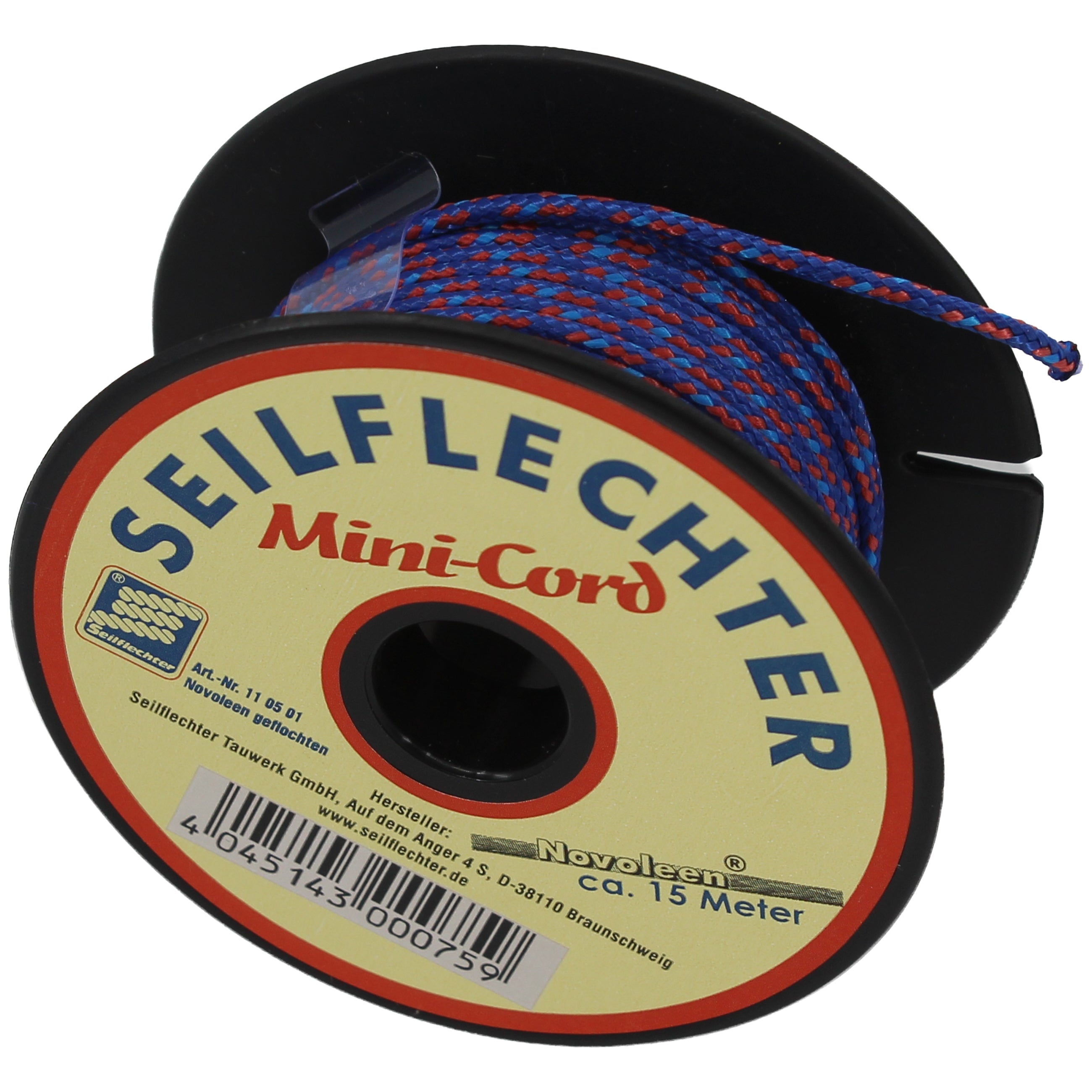 MINICORD-GEFL. NOVOLEEN® SCHNUR 1,5 MM, 15 M Novoleen SEILFLECHTER Tauwerk GmbH 