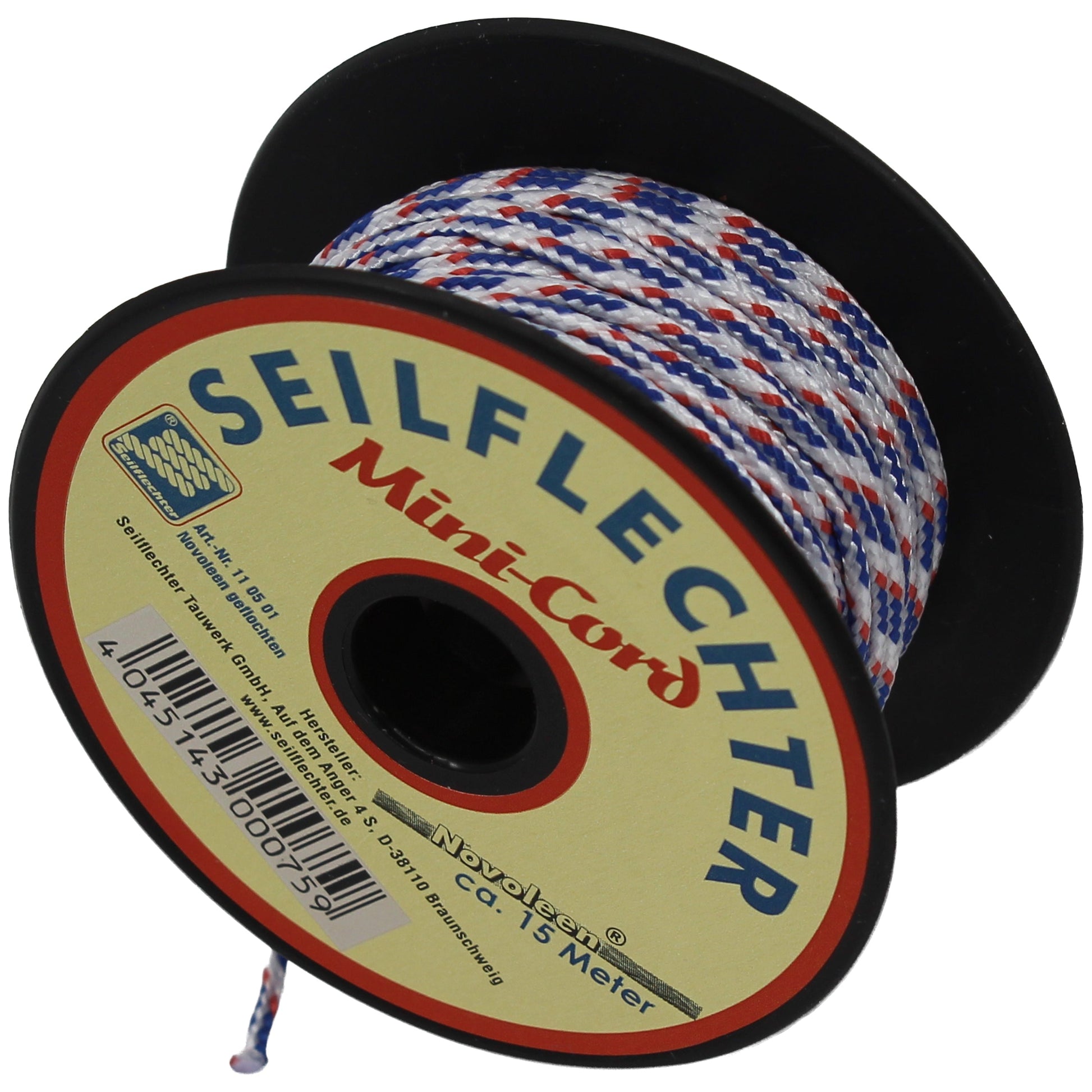 MINICORD-GEFL. NOVOLEEN® SCHNUR 1,5 MM, 15 M Novoleen SEILFLECHTER Tauwerk GmbH 