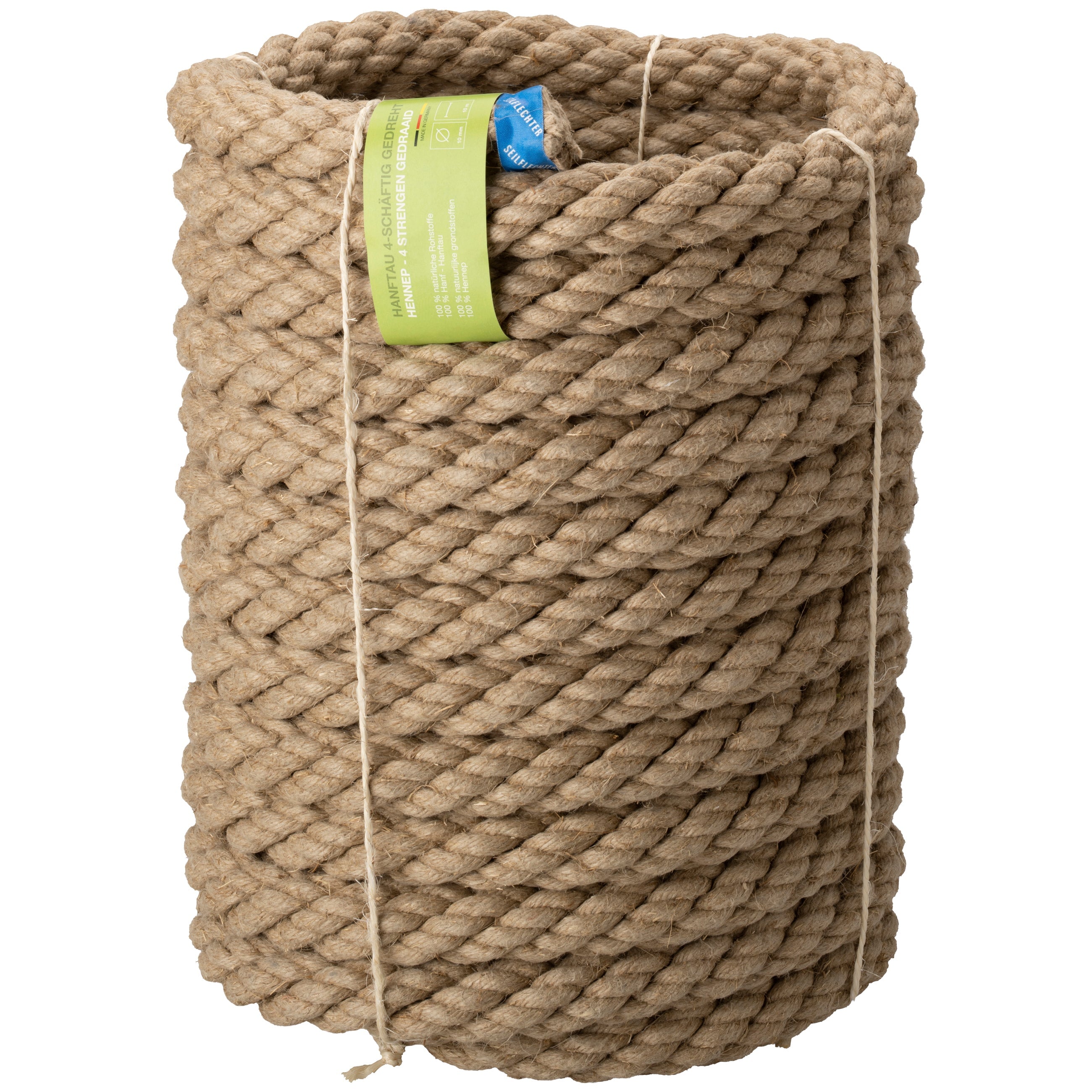 Natur-Hanfseil gedreht Hanfseile Seilflechter 34 Millimeter 10 Meter 