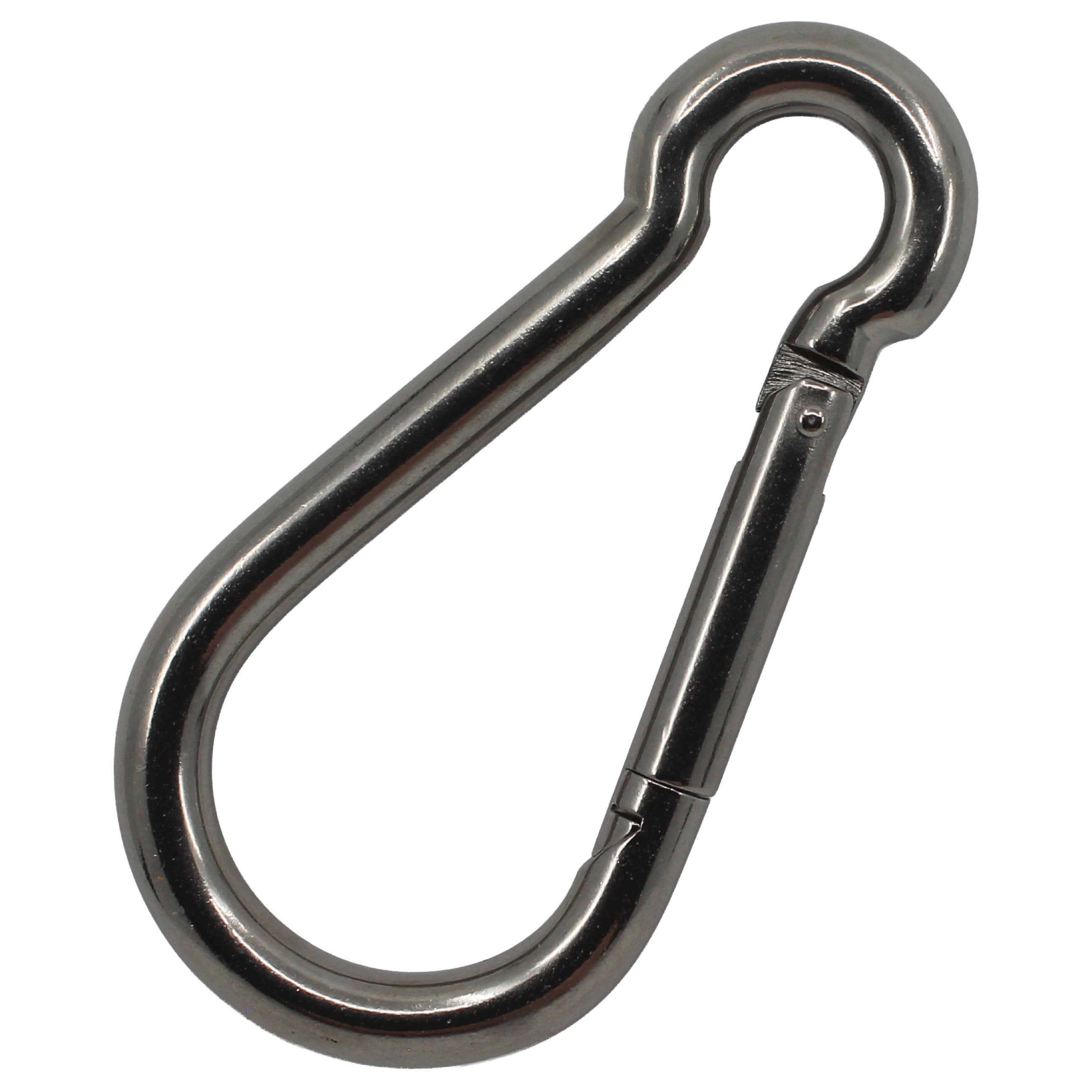 NIRO-KARABINERHAKEN 140 X 12 BIRNENFÖRMIG, OFFENES AUGE Karabiner SEILFLECHTER Tauwerk GmbH 