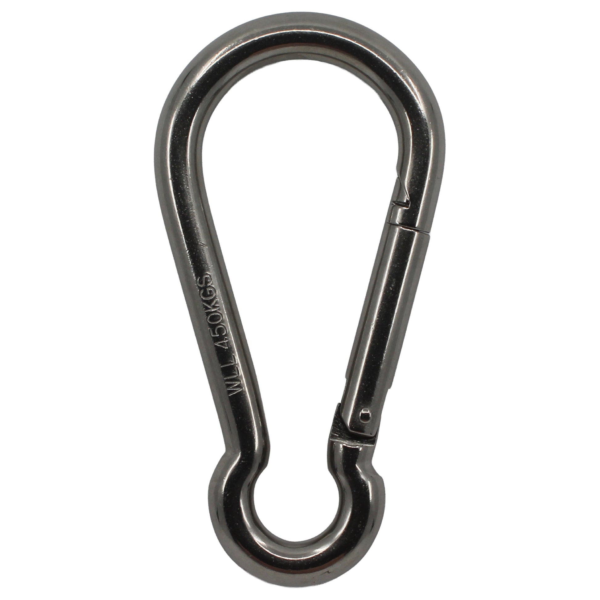 NIRO-KARABINERHAKEN 140 X 12 BIRNENFÖRMIG, OFFENES AUGE Karabiner SEILFLECHTER Tauwerk GmbH 