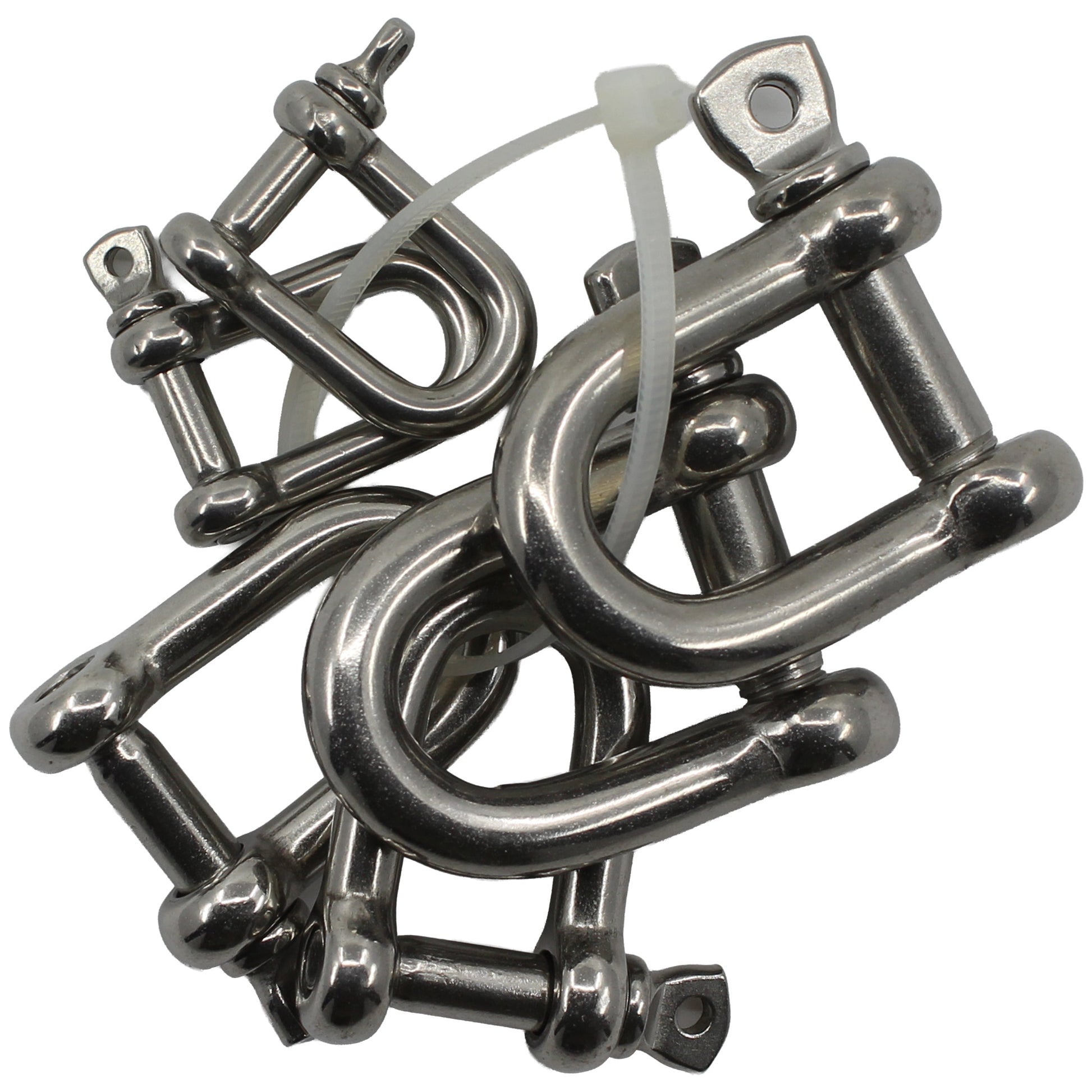 NIROSCHÄKEL-SET RUND KURZ JE 2 STÜCK 6 MM, 8 MM, 10 MM Schäkel SEILFLECHTER Tauwerk GmbH 