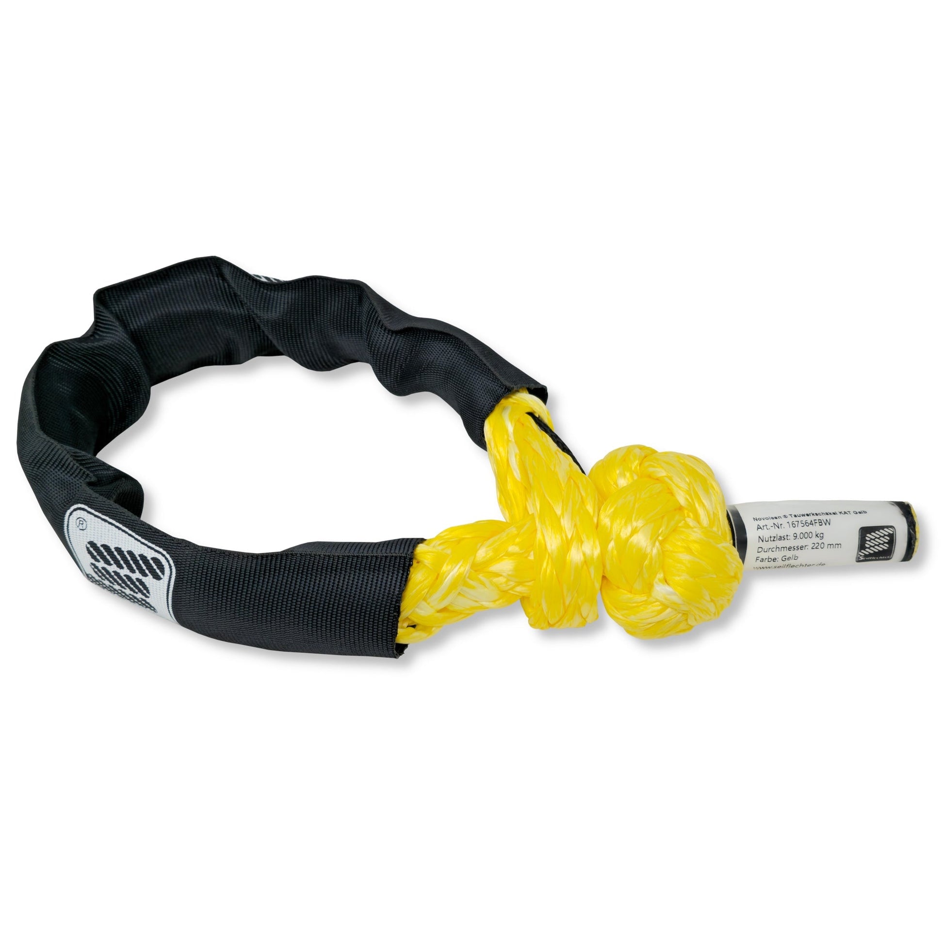 Novoleen ® Tauwerkschäkel Forst „KAT“ Tauwerkschäkel Seilflechter Bruchlast 8.400 kg | FTF 2.5 | Durchmesser 150 mm 
