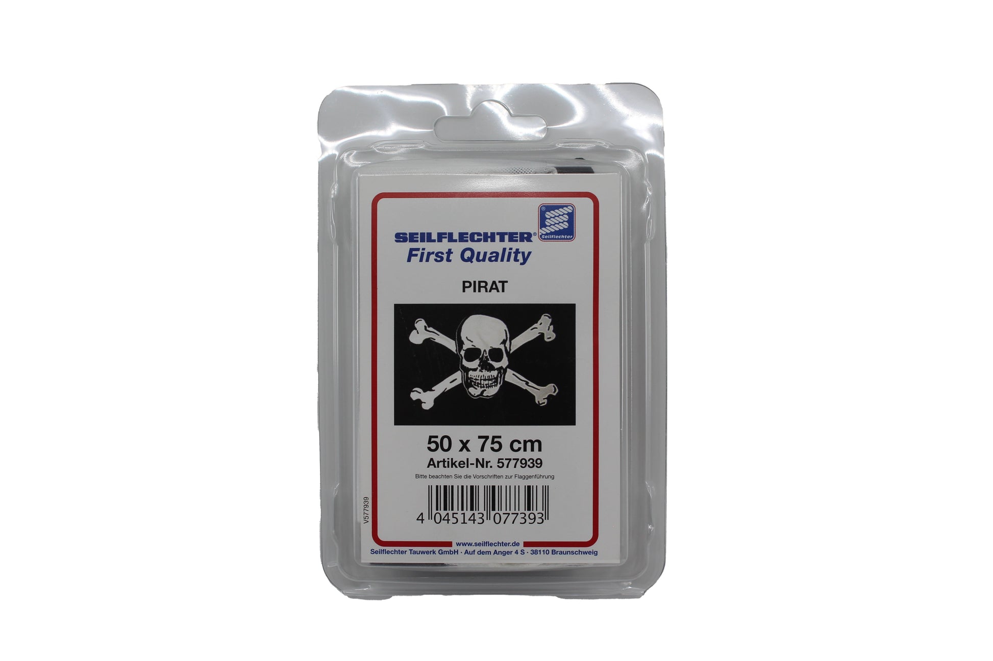 PIRATENFLAGGE 50 X 75 CM Flaggen SEILFLECHTER Tauwerk GmbH 