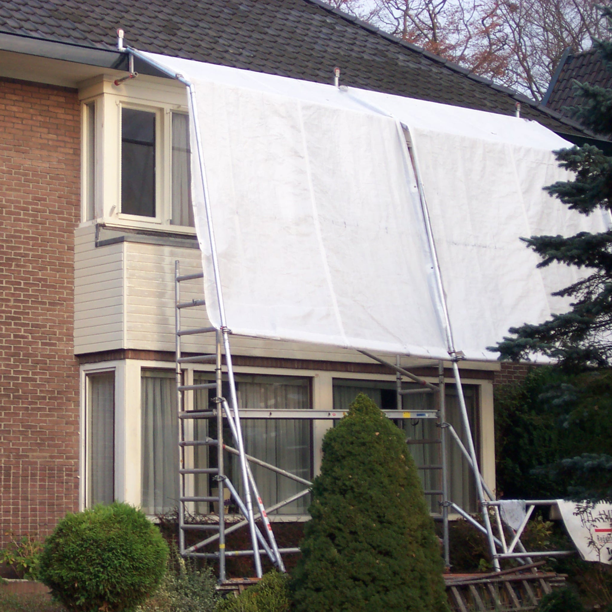 Polyband-Rechteck-Bootsplane / Abdeckplane weiß 150 g/qm Zubehör Seilflechter 