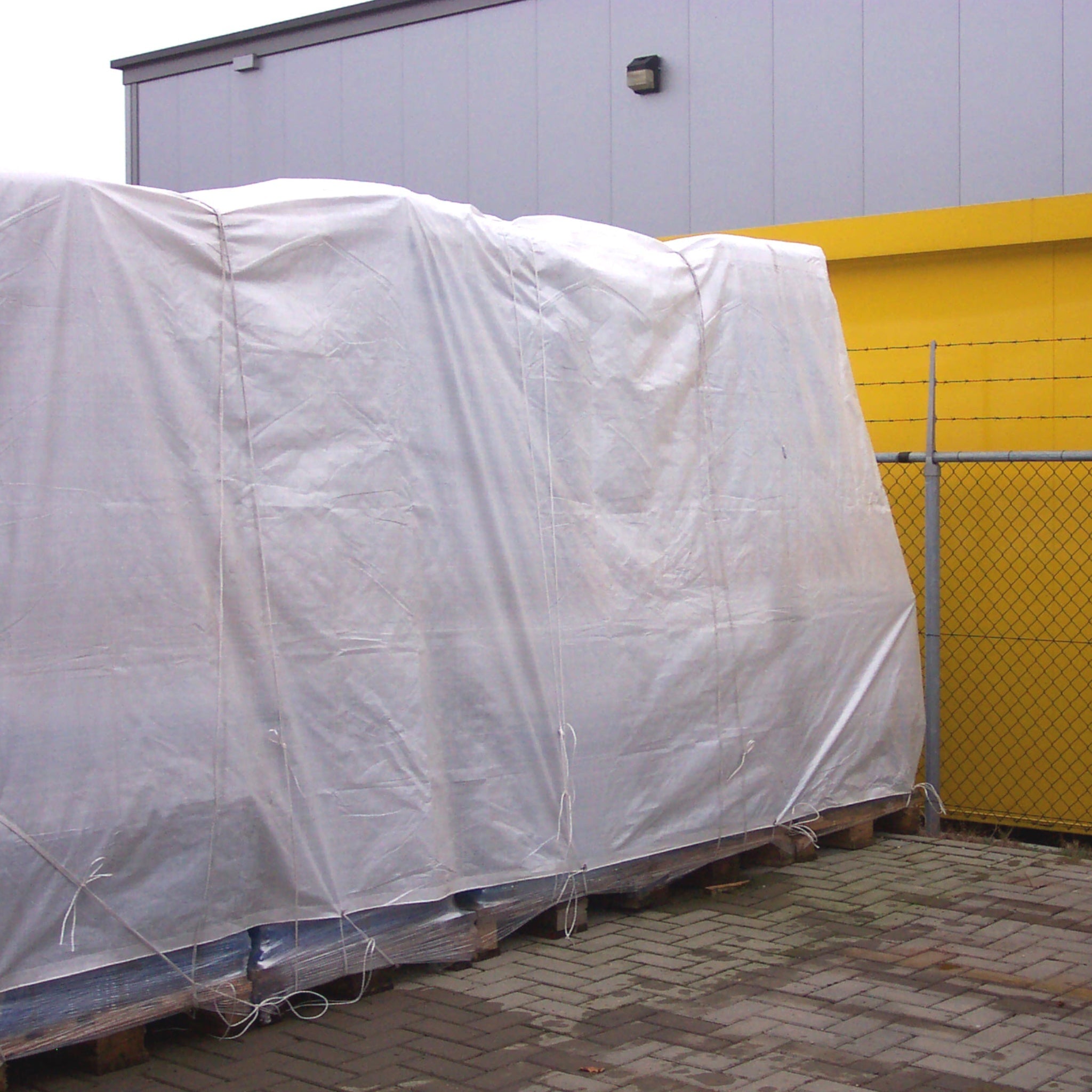 Polyband-Rechteck-Bootsplane / Abdeckplane weiß 150 g/qm Zubehör Seilflechter 