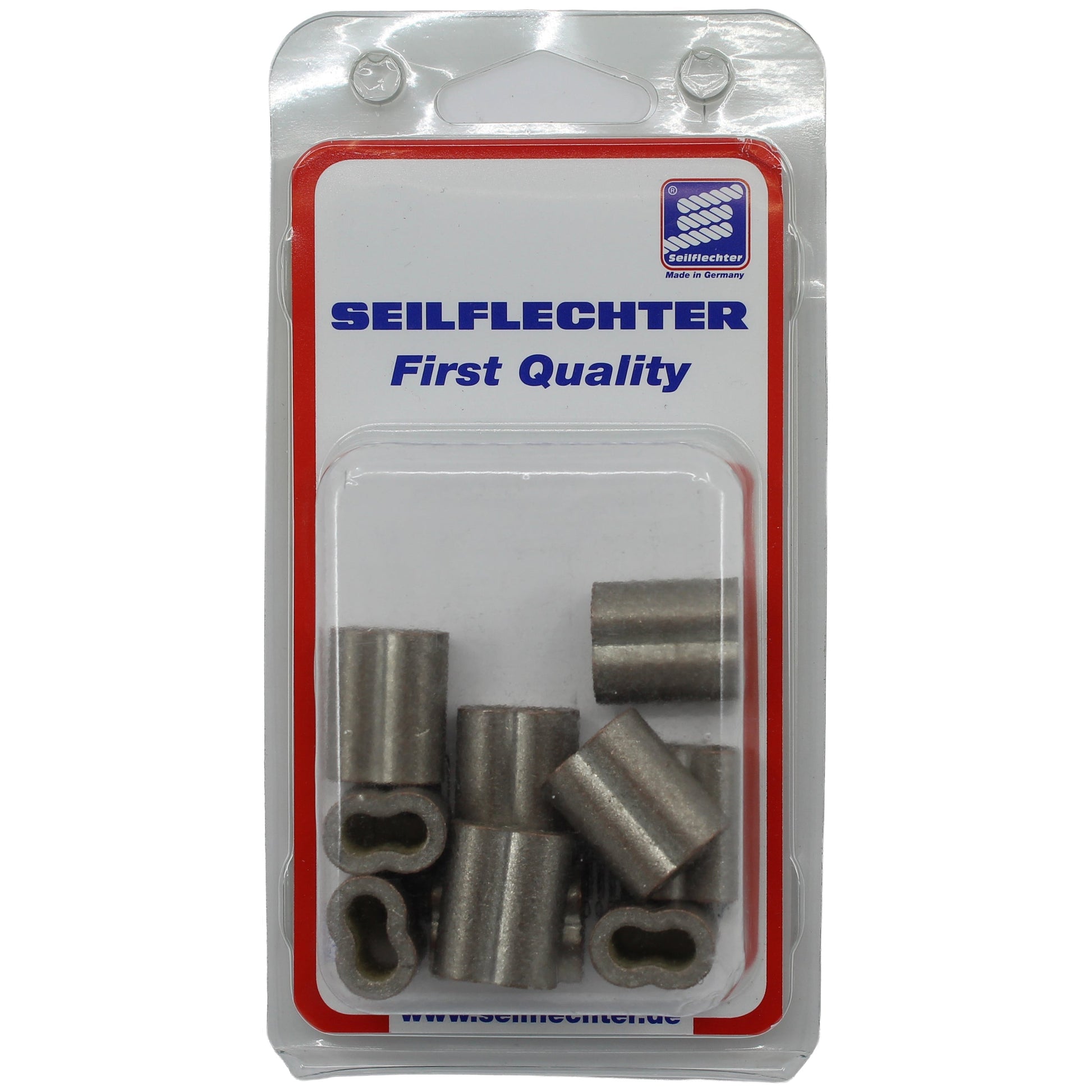 PRESSHÜLSE KUPFER VERZ. 6,0 MM, 1 STCK = 10 HÜLSEN Presshülsen SEILFLECHTER Tauwerk GmbH 