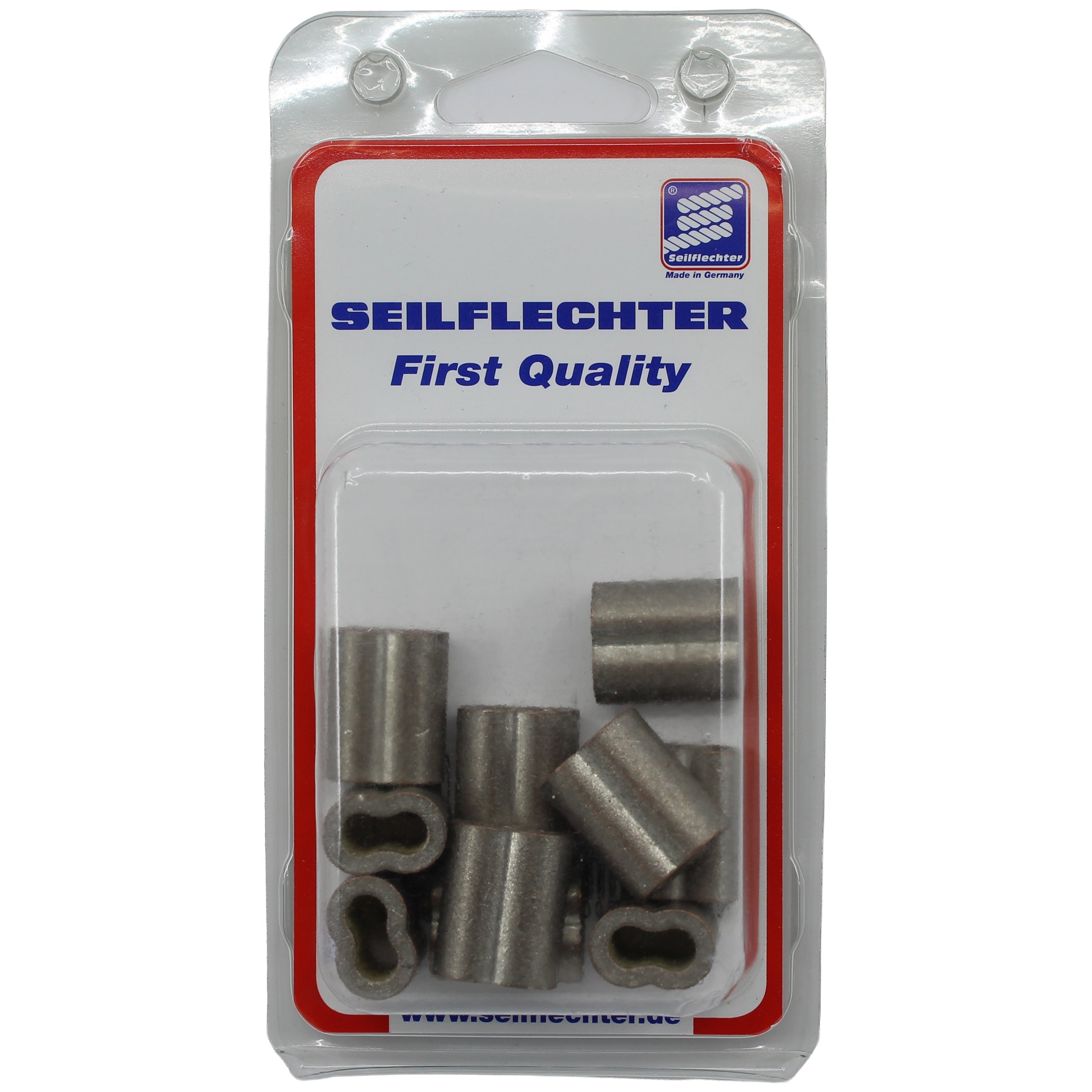 PRESSHÜLSE KUPFER VERZ. 6,0 MM, 1 STCK = 10 HÜLSEN Presshülsen SEILFLECHTER Tauwerk GmbH 