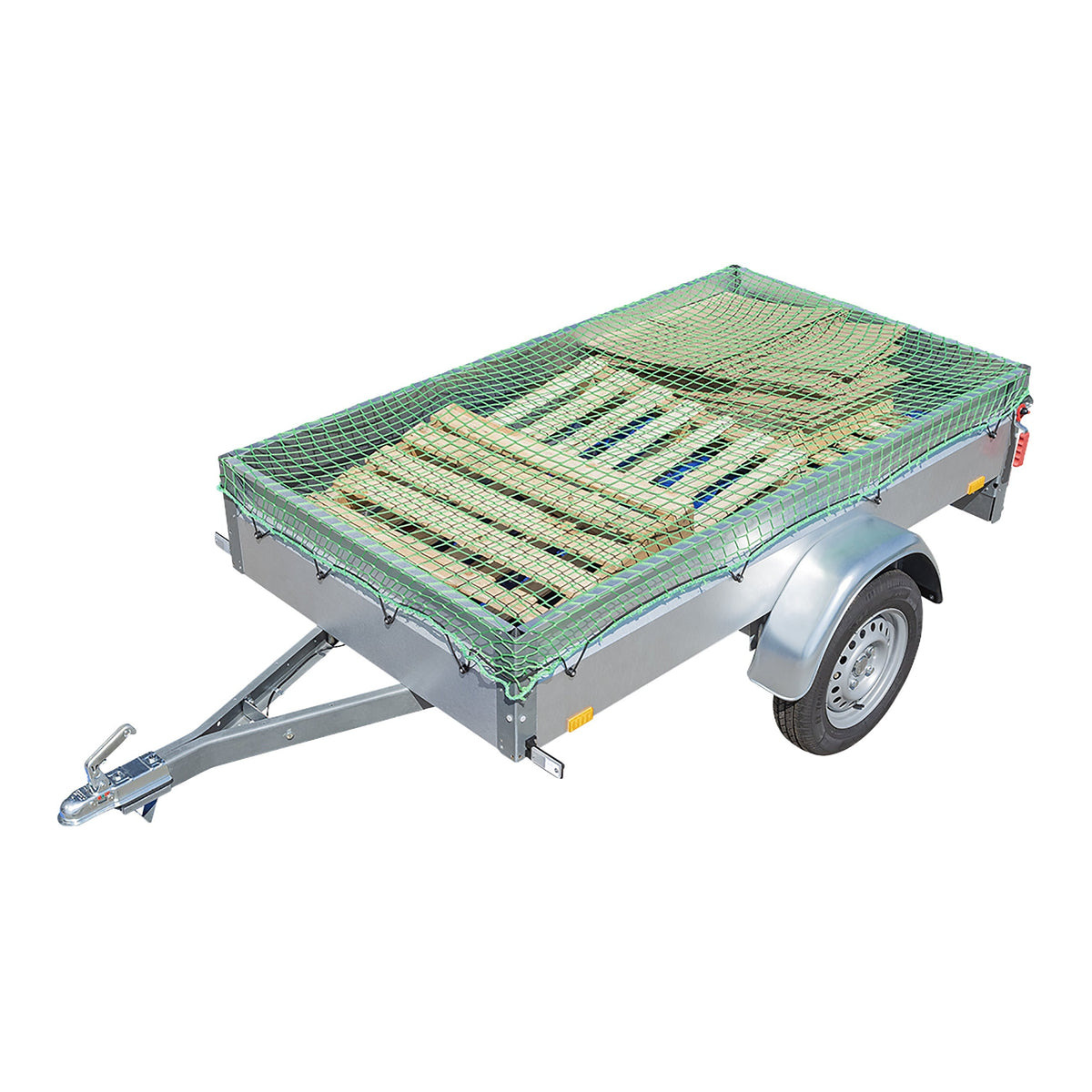 ProPlus Anhängernetz 1,50 x 2,20 m | mit Gummiseil Transportnetze SEILFLECHTER 