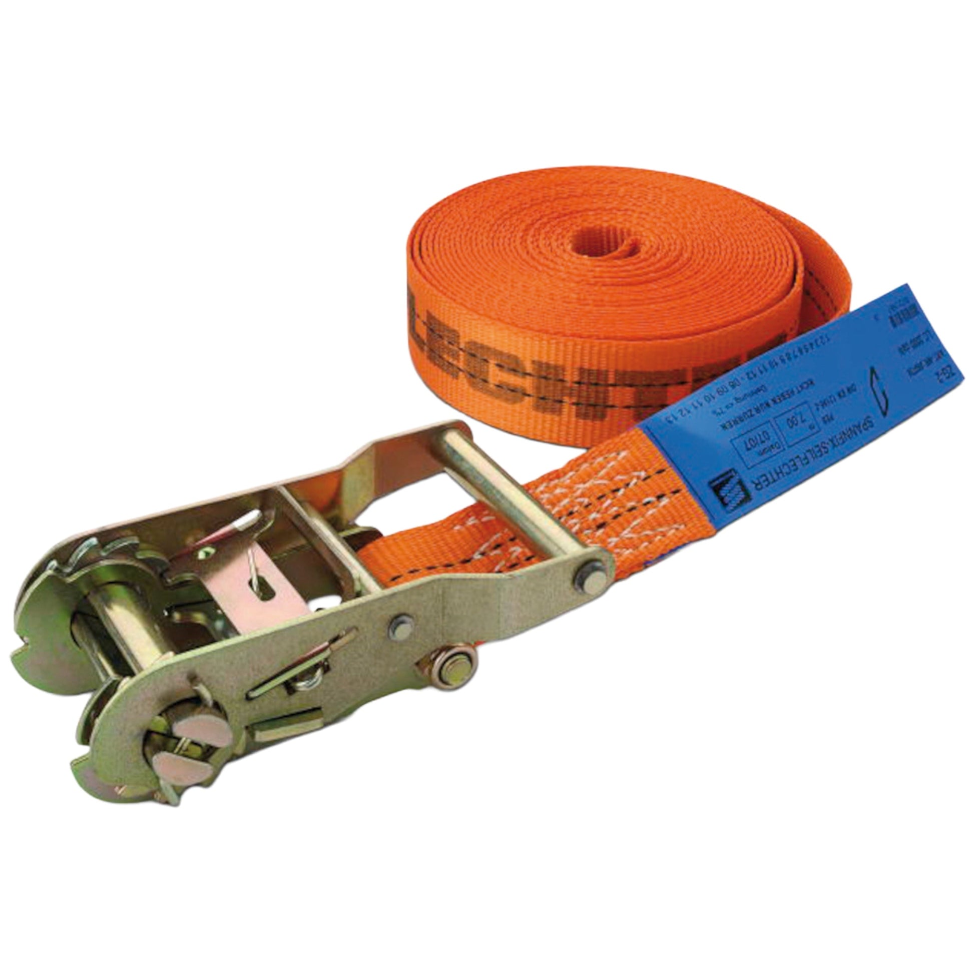 RATSCHENZURRGURT EN 12195-2, einteilig, 48 mm, Länge = 7 M, 1 TO Ratschenzurrgurte EN 12195-2 SEILFLECHTER Tauwerk GmbH 