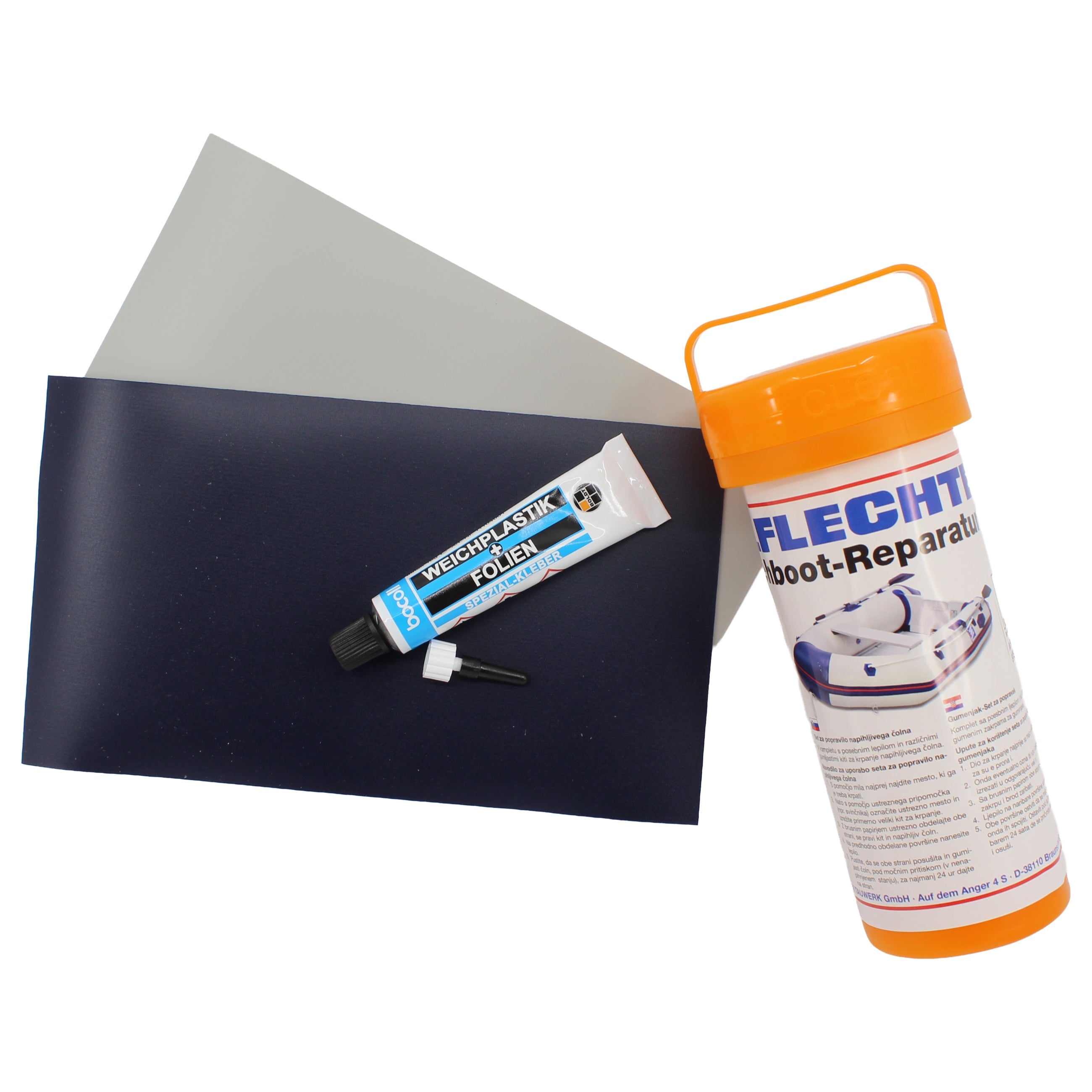 REPARATURSATZ FÜR SCHLAUCHBOOTE GRAU Reparatursatz SEILFLECHTER Tauwerk GmbH 