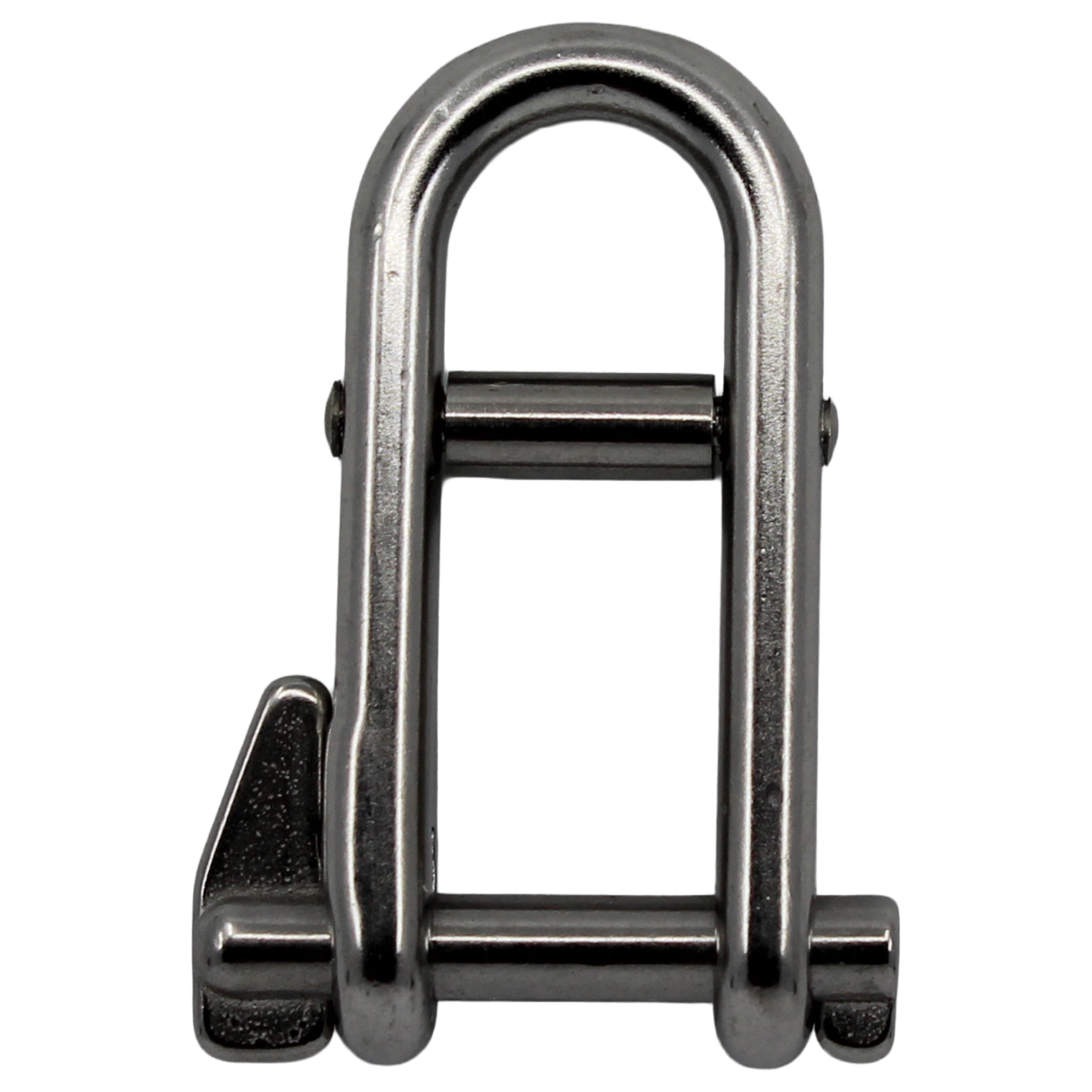 Schäkel A4 AISI 316 gerade lang mit Quersteg Schäkel Seilflechter 6 mm 