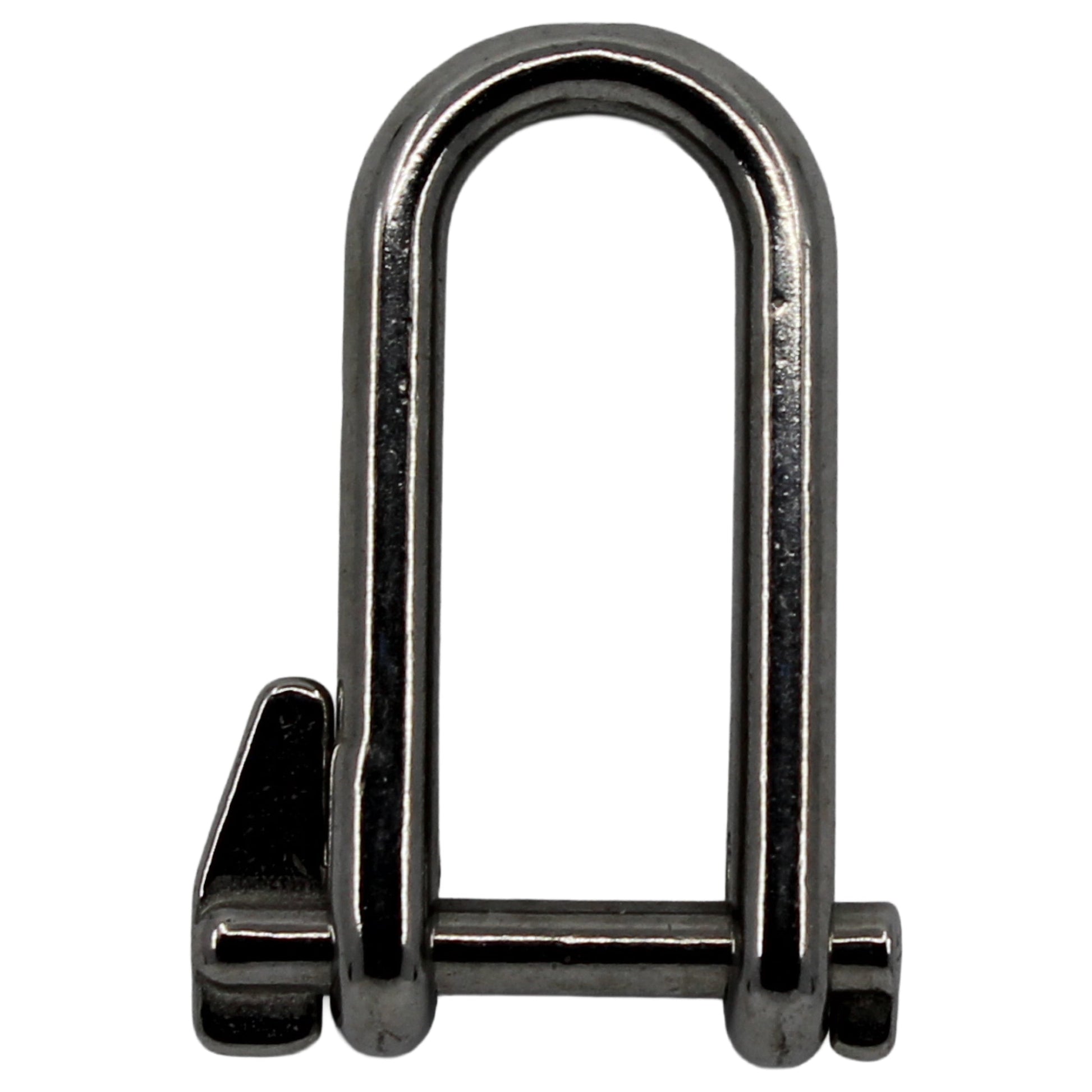 Schäkel A4 AISI 316 gerade lang mit Schlüsselbolzen Schäkel Seilflechter 5 mm 