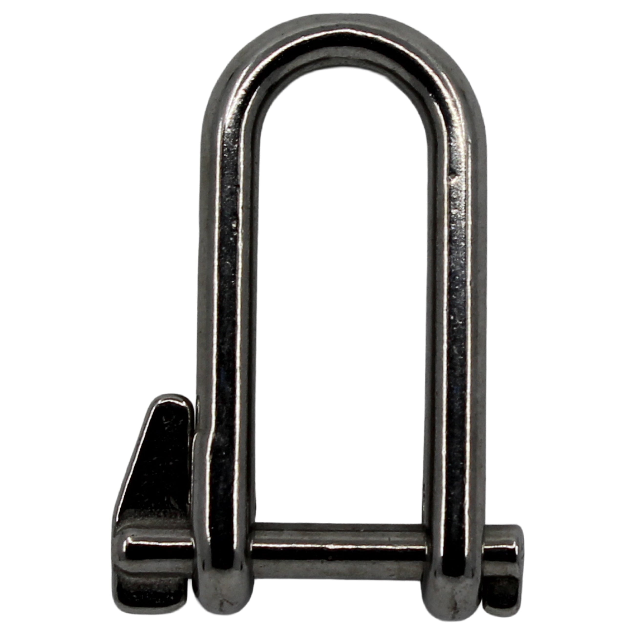 Schäkel A4 AISI 316 gerade lang mit Schlüsselbolzen Schäkel Seilflechter 5 mm 