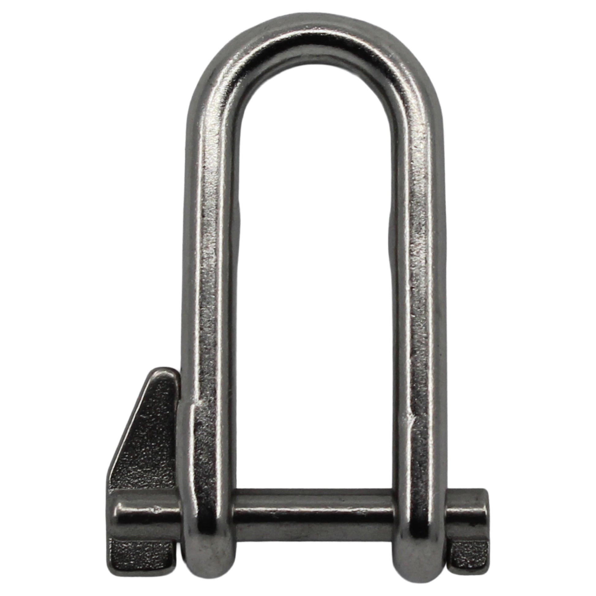 Schäkel A4 AISI 316 gerade lang mit Schlüsselbolzen Schäkel Seilflechter 6 mm 