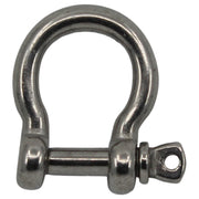 Schäkel A4 AISI 316 geschweift Schäkel Seilflechter 5 mm 