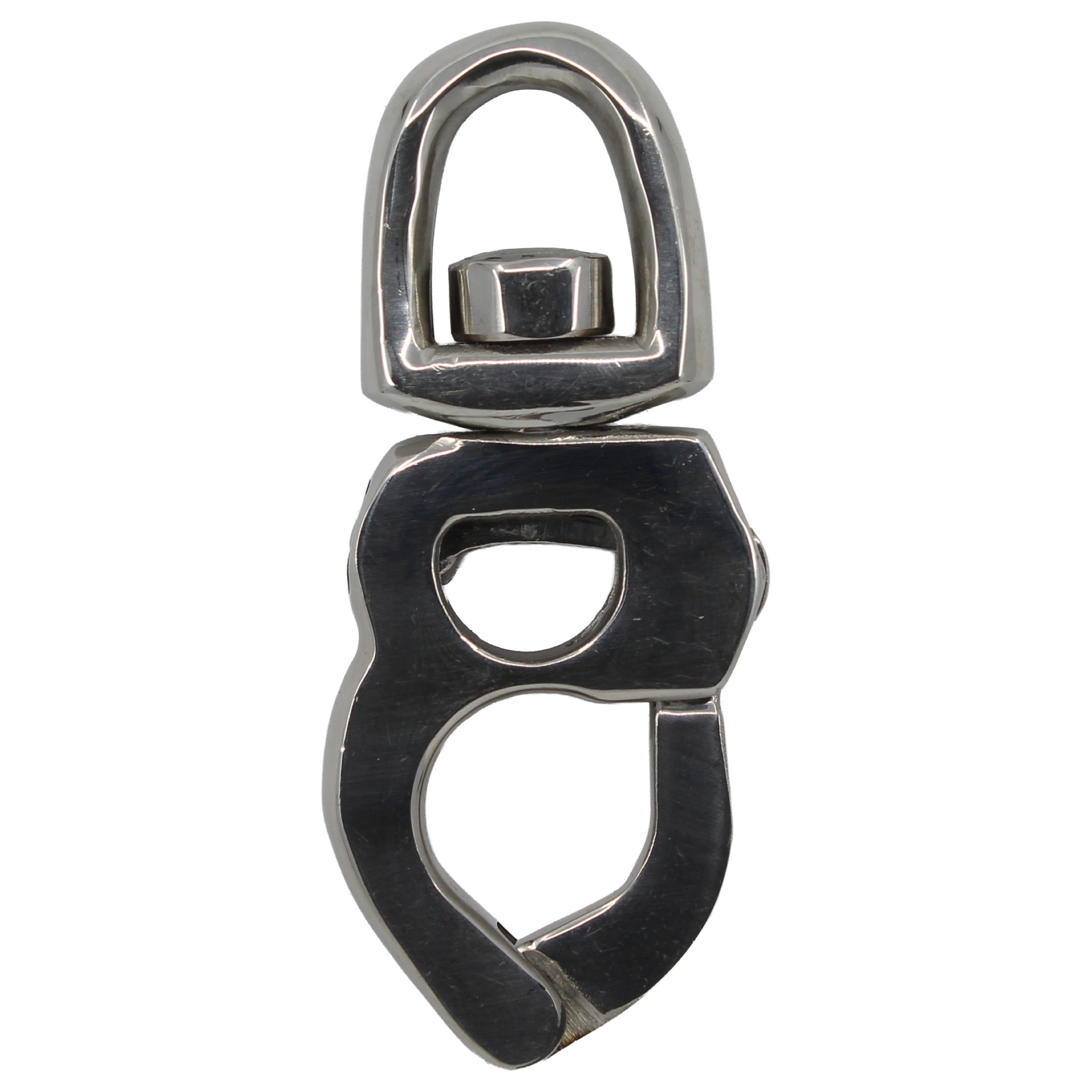 Schnappschäkel mit Wirbelauge AISI 316 Schäkel Seilflechter 