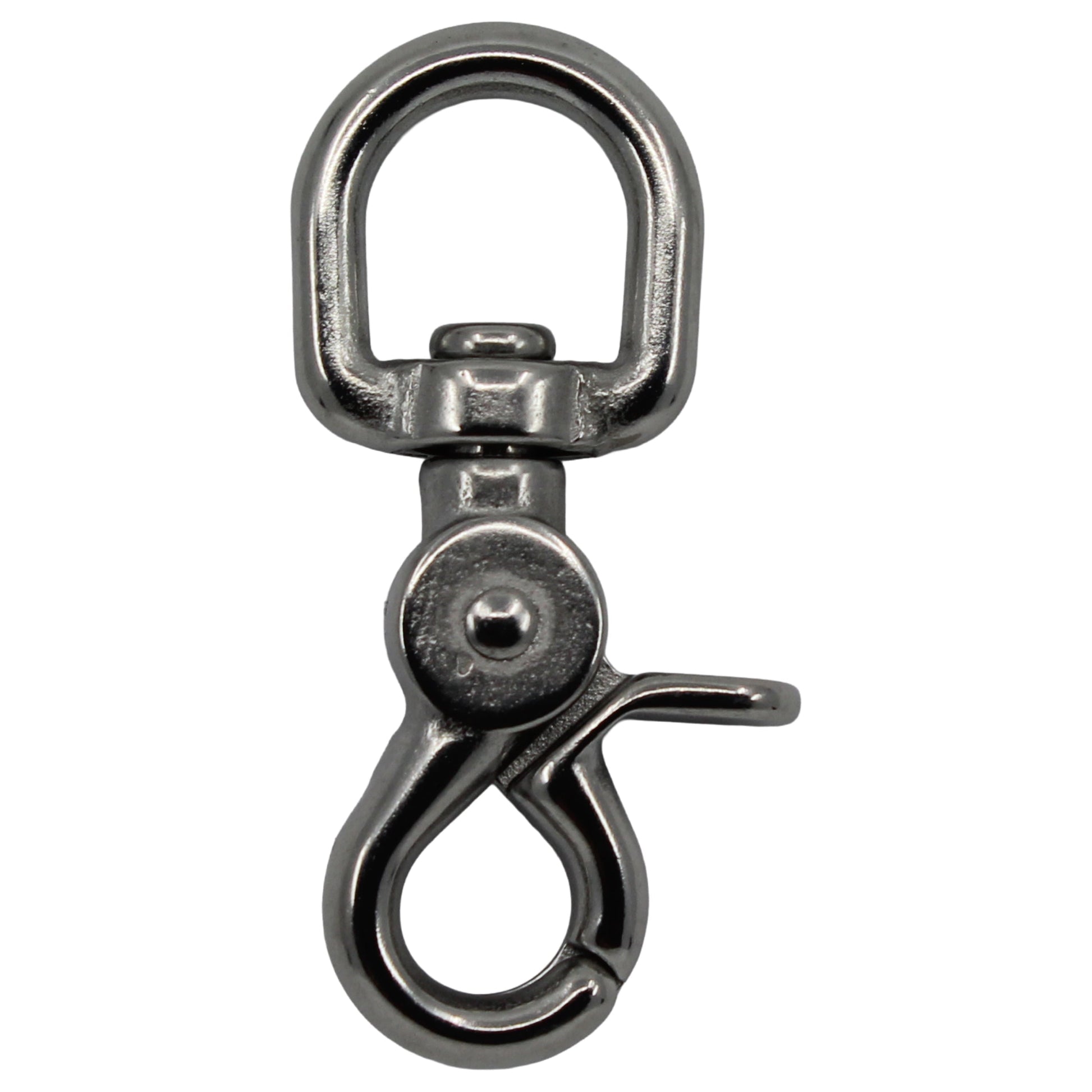 Schnappschäkel mit Wirbelauge AISI 316 Schäkel Seilflechter D 16mm 