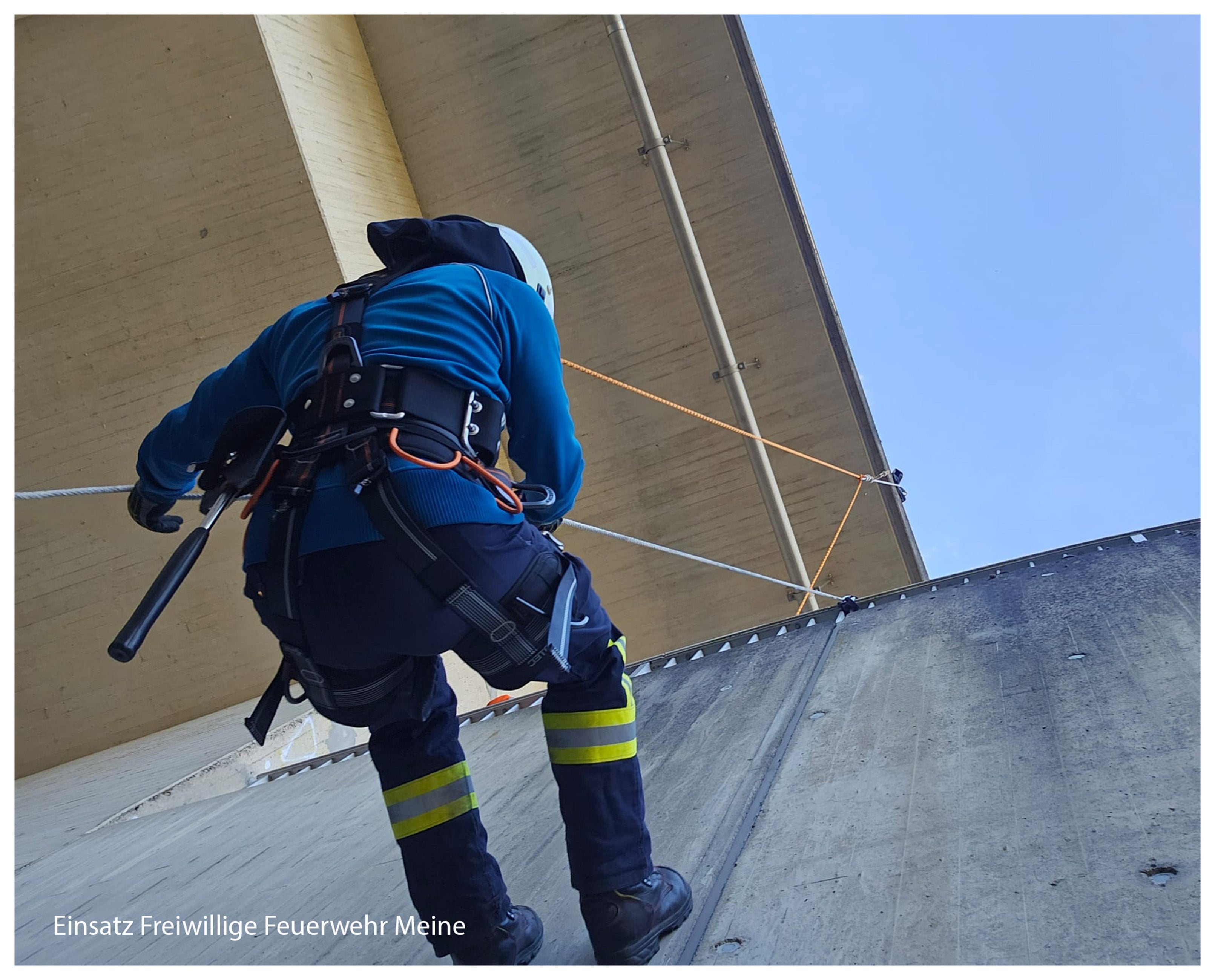 Seilflechter Feuerwehrleine mit Karabiner mit Öse / LM-Karabiner Feuerwehrleinen Seilflechter Tauwerk GmbH 