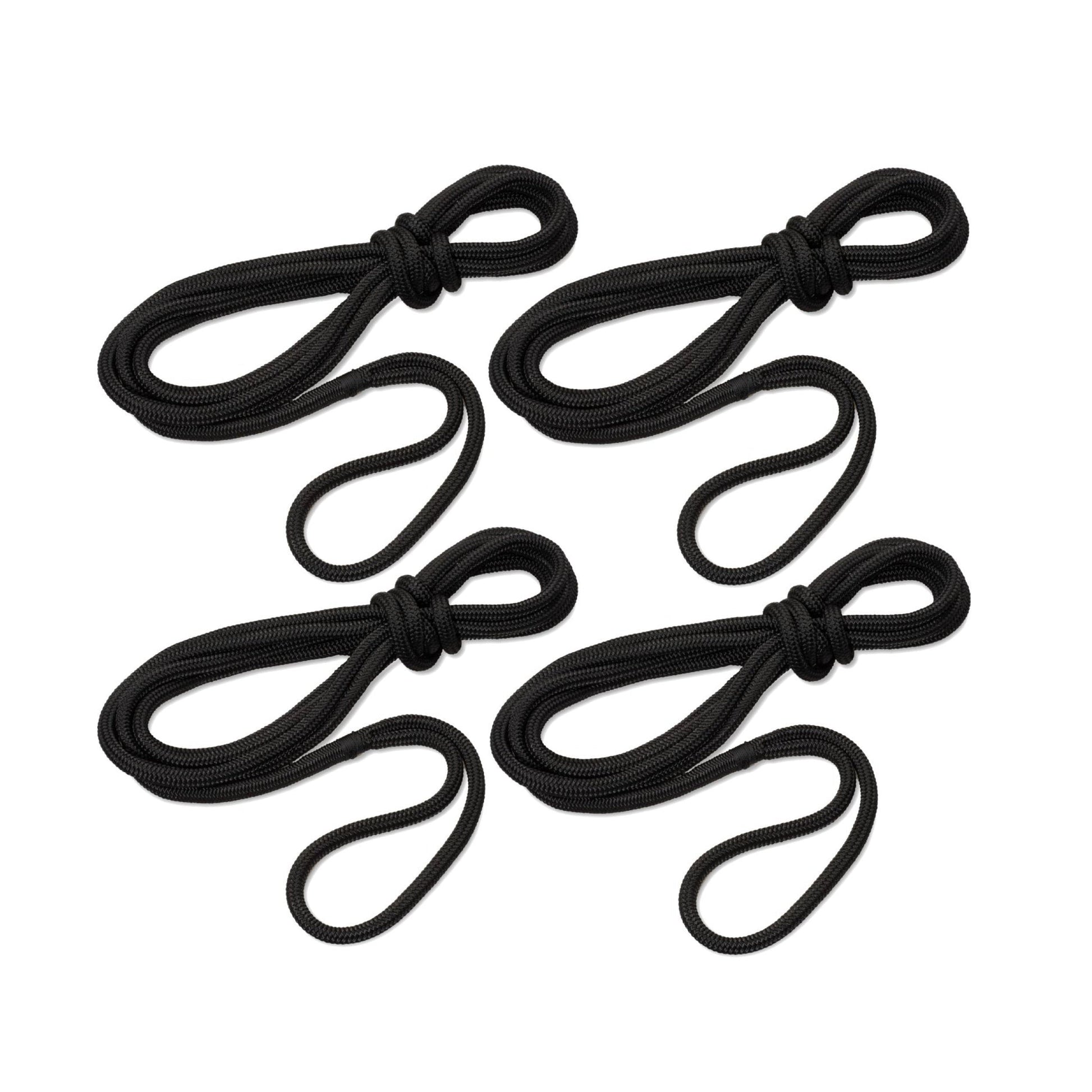 Set mit 4 Taifun®-Festmachern schwarz Festmacher Seilflechter 