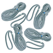 Set mit 4 Taifun®-Festmachern weiß/schwarz Festmacher Seilflechter 