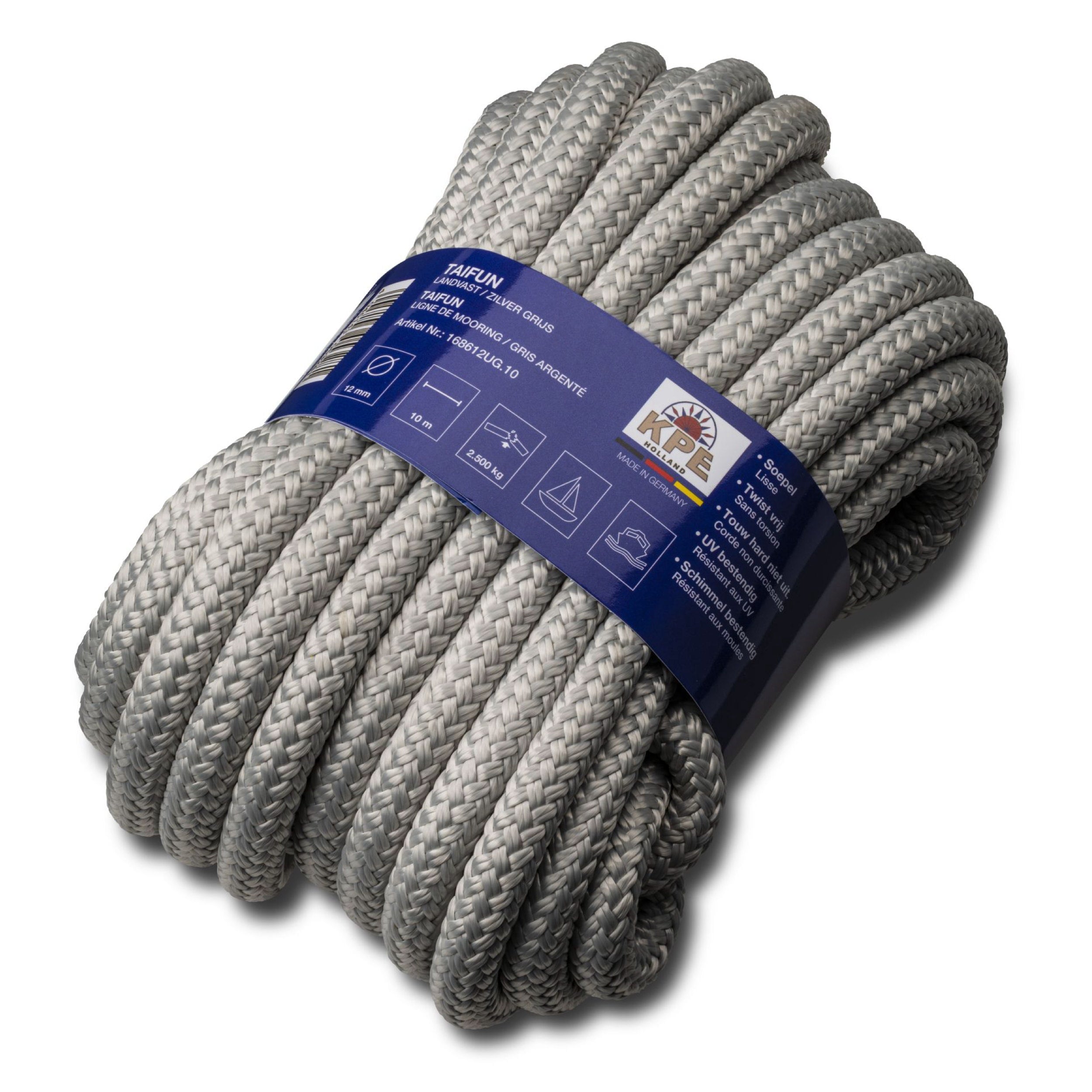 Taifun® Festmachertau silbergrau Festmacher Seilflechter 